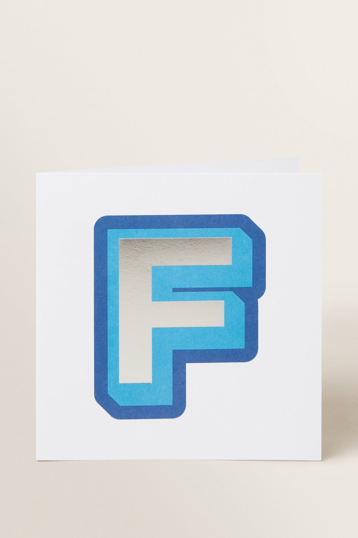 Large Blue Letter Card