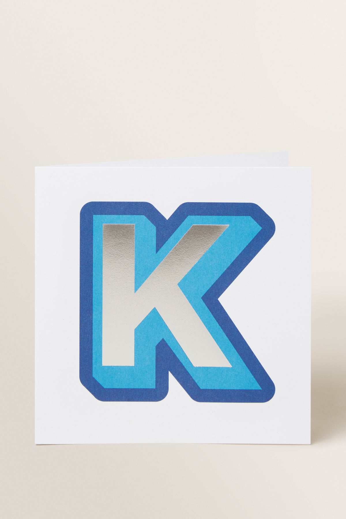 Large Blue Letter Card