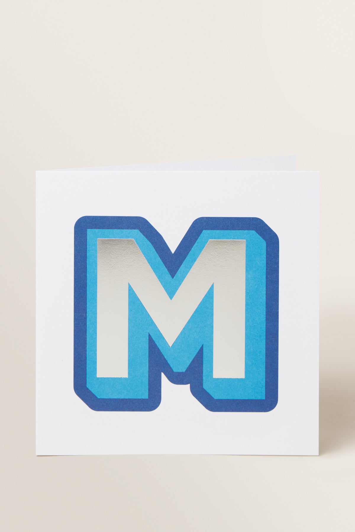 Large Blue Letter Card