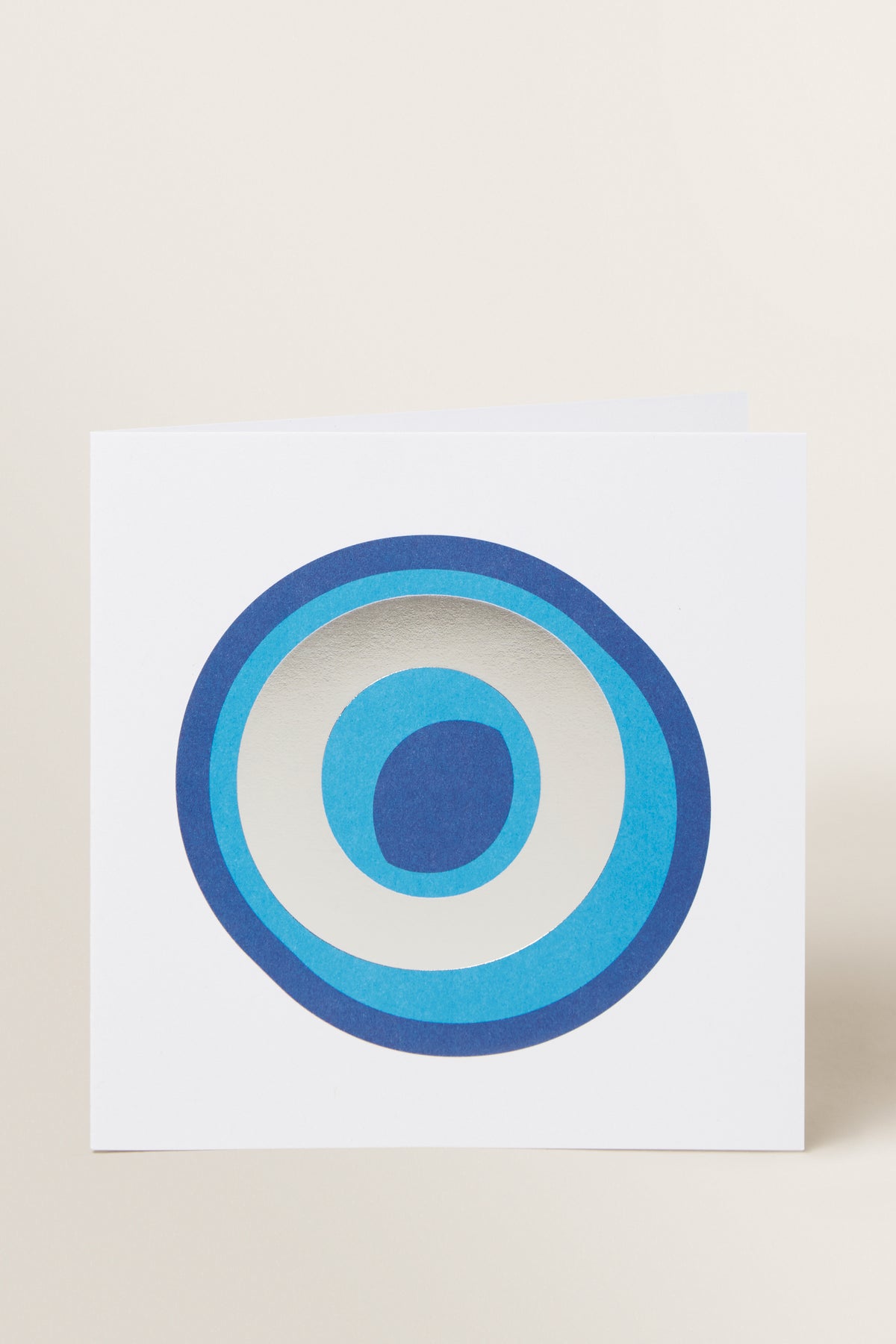 Large Blue Letter Card