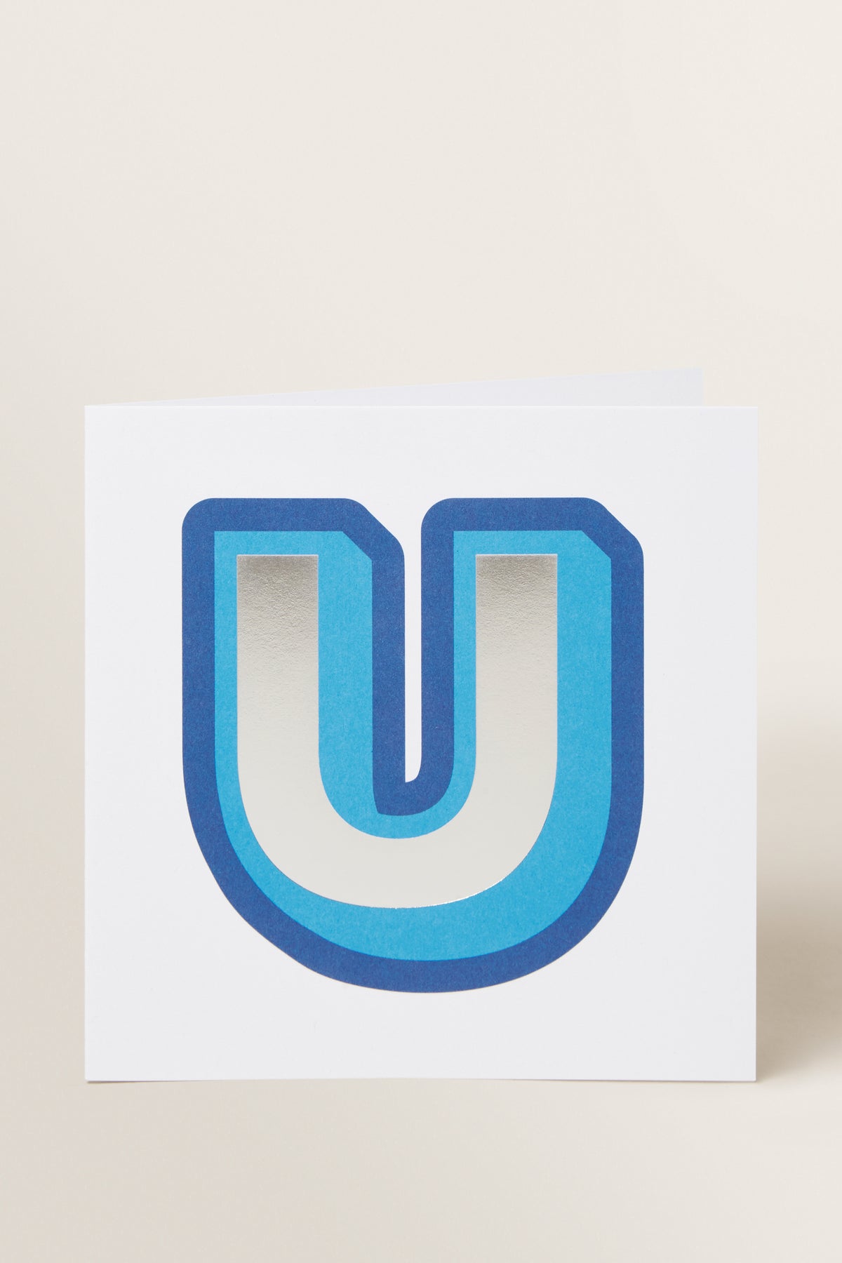 Large Blue Letter Card