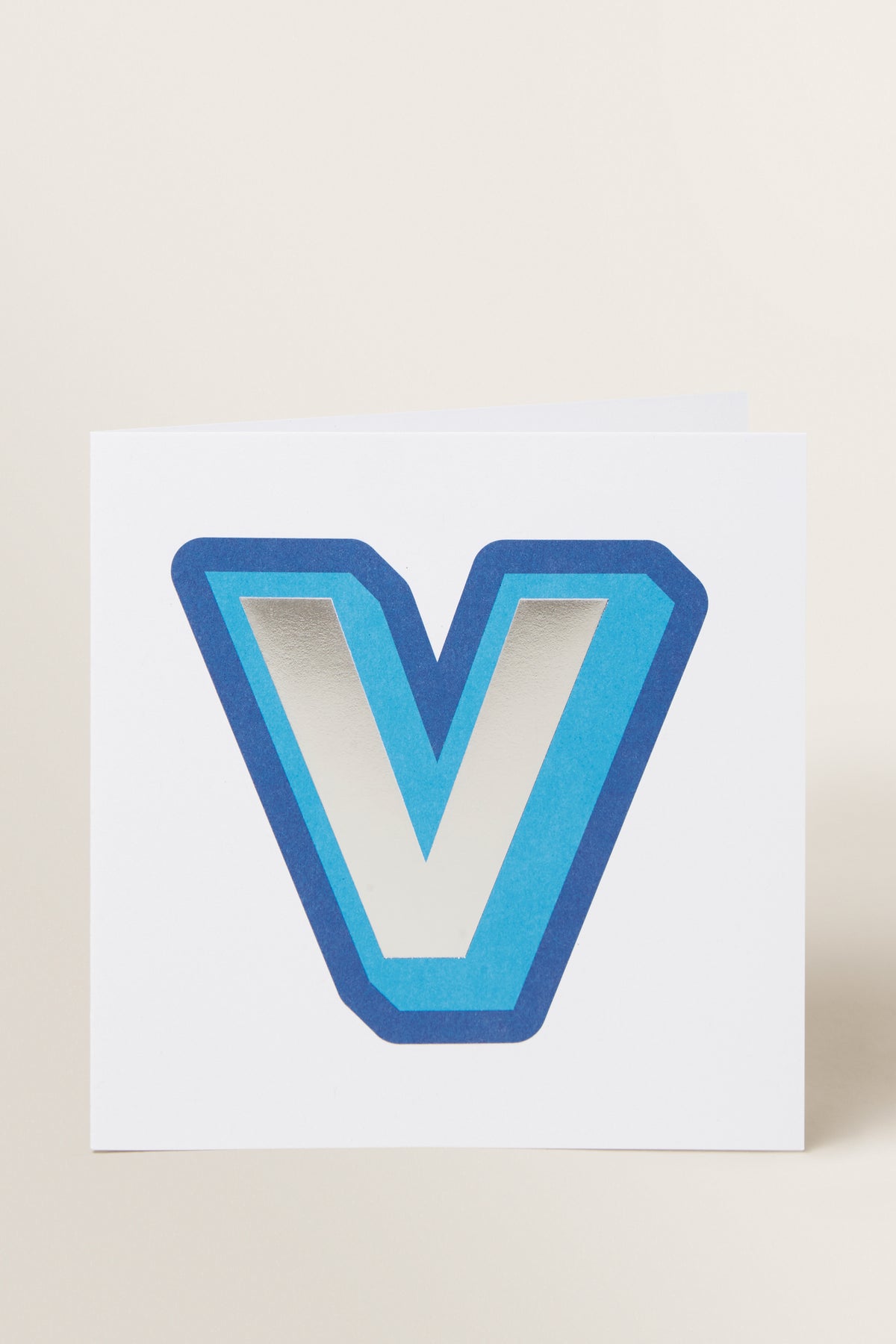 Large Blue Letter Card