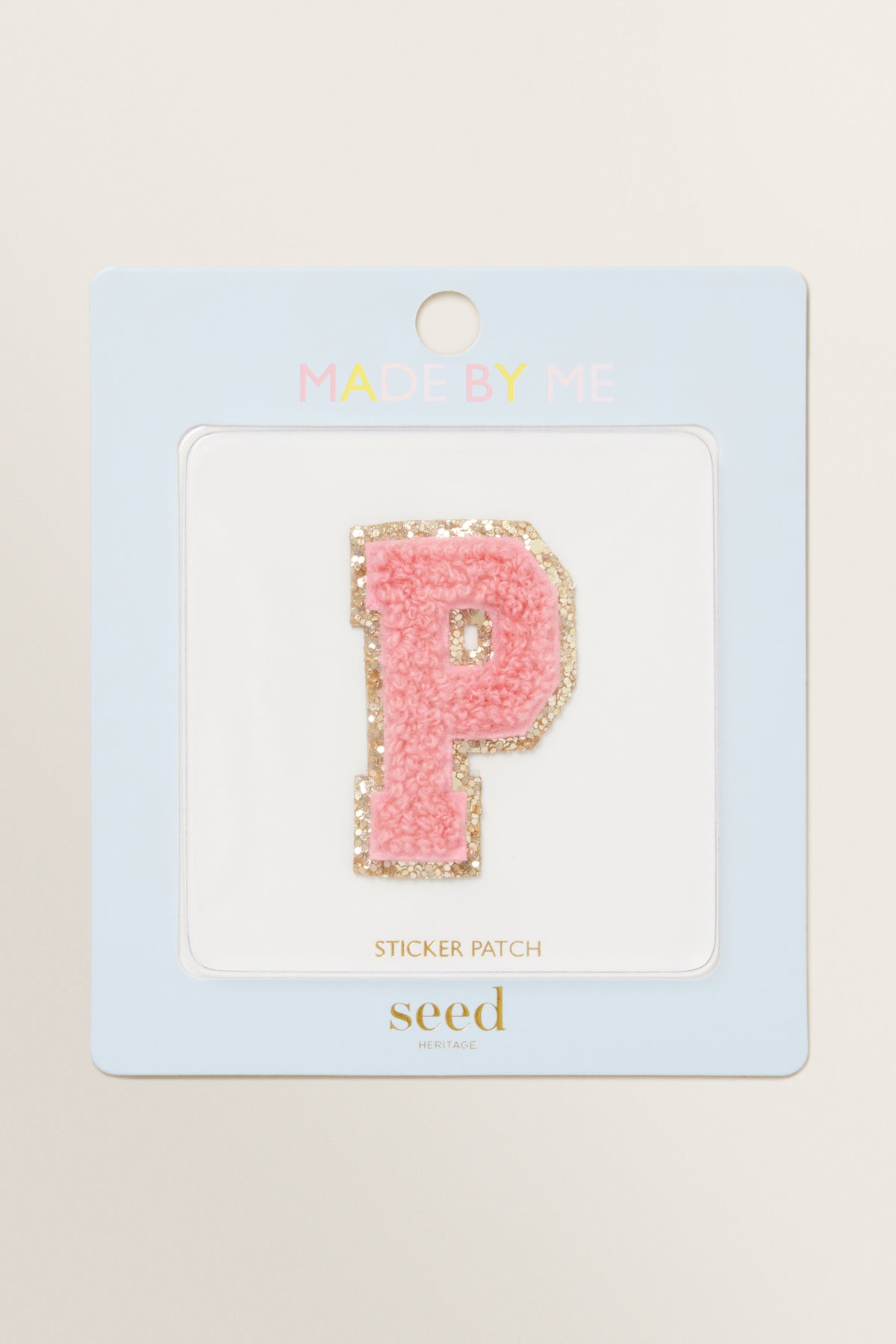 Made By Me Glitter Initial Patch