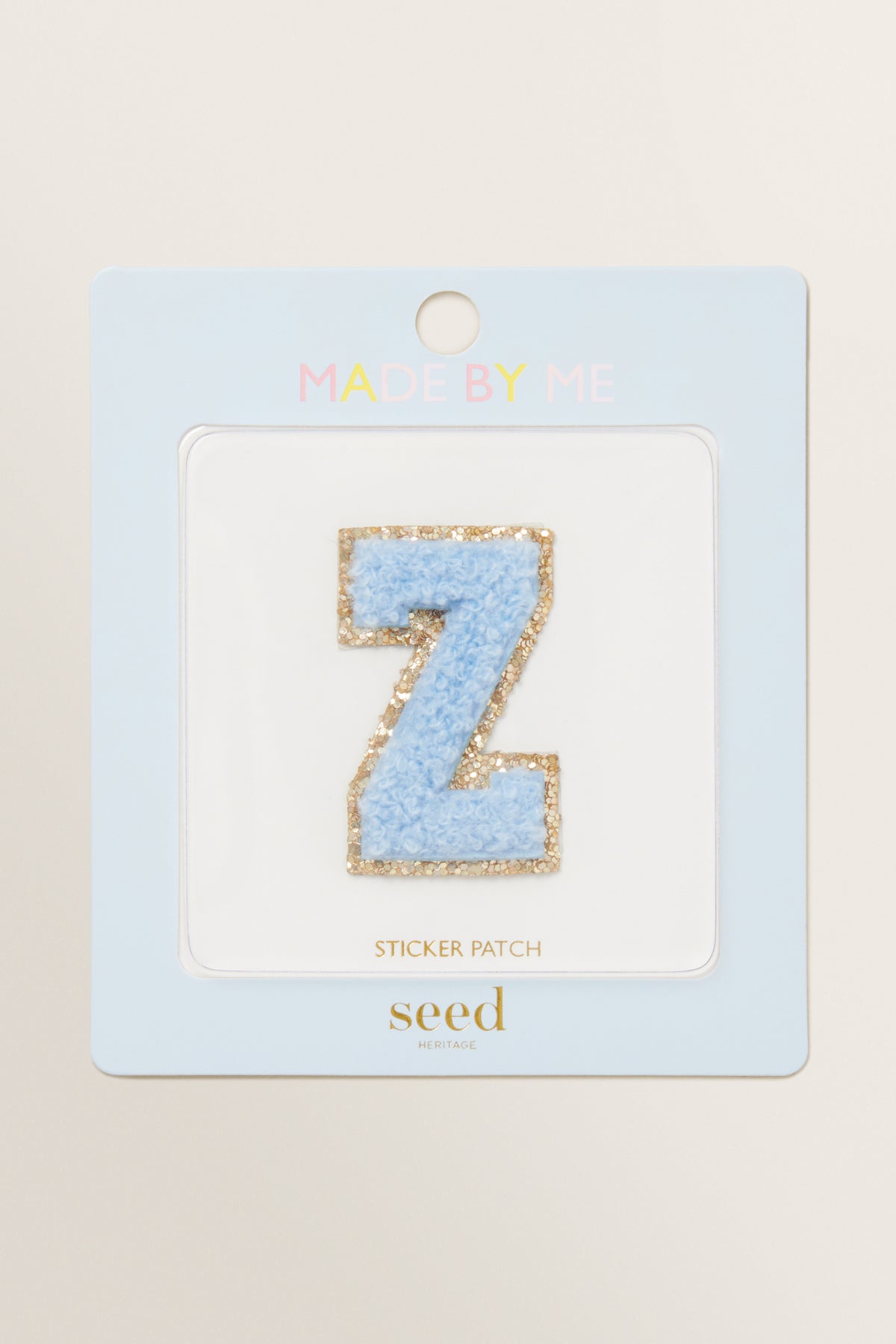 Made By Me Glitter Initial Patch