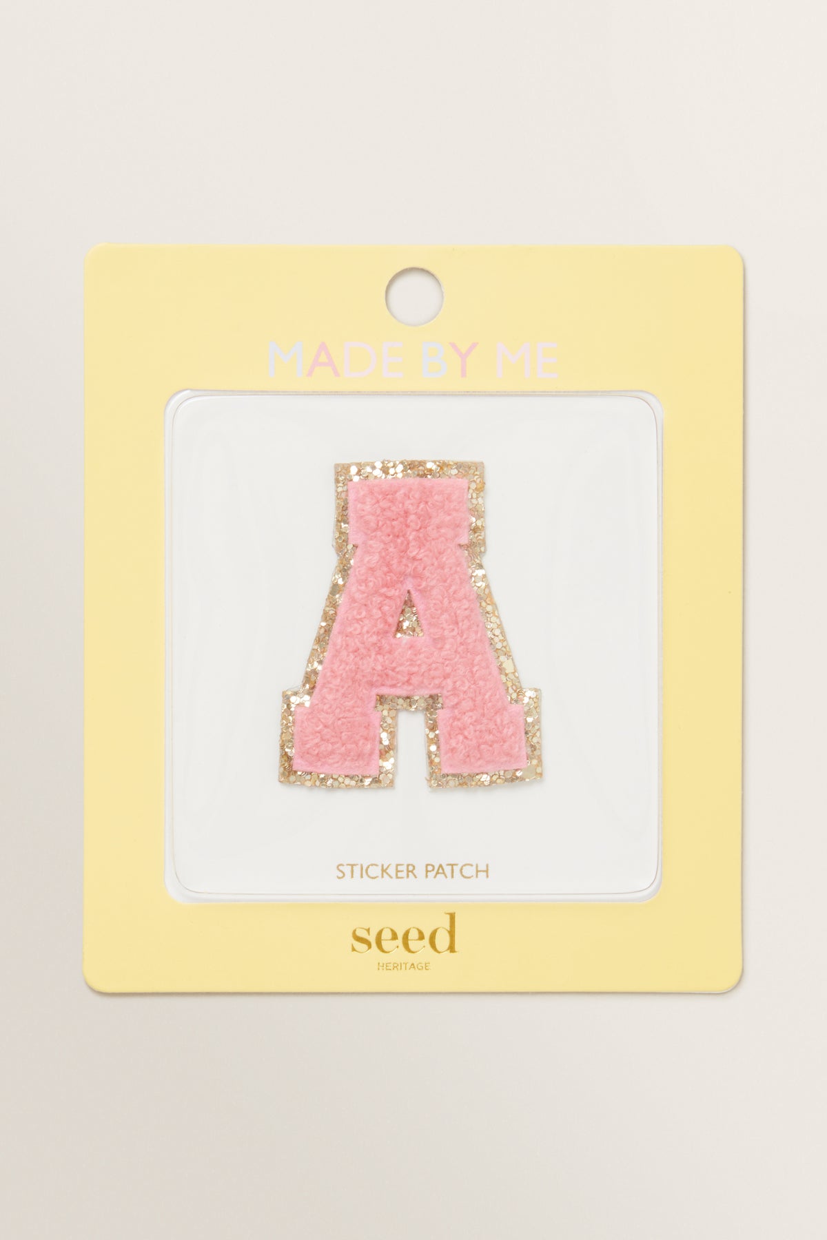 Made By Me Glitter Initial Patch