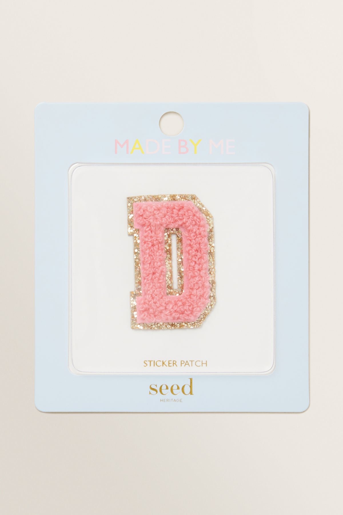 Made By Me Glitter Initial Patch