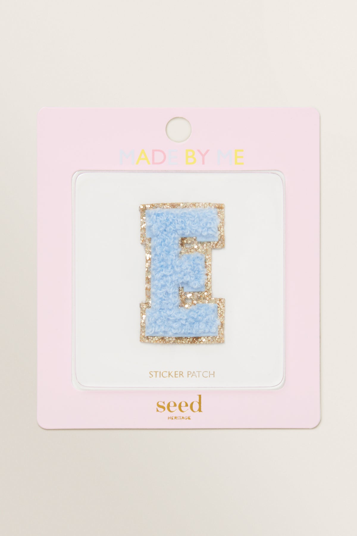 Made By Me Glitter Initial Patch