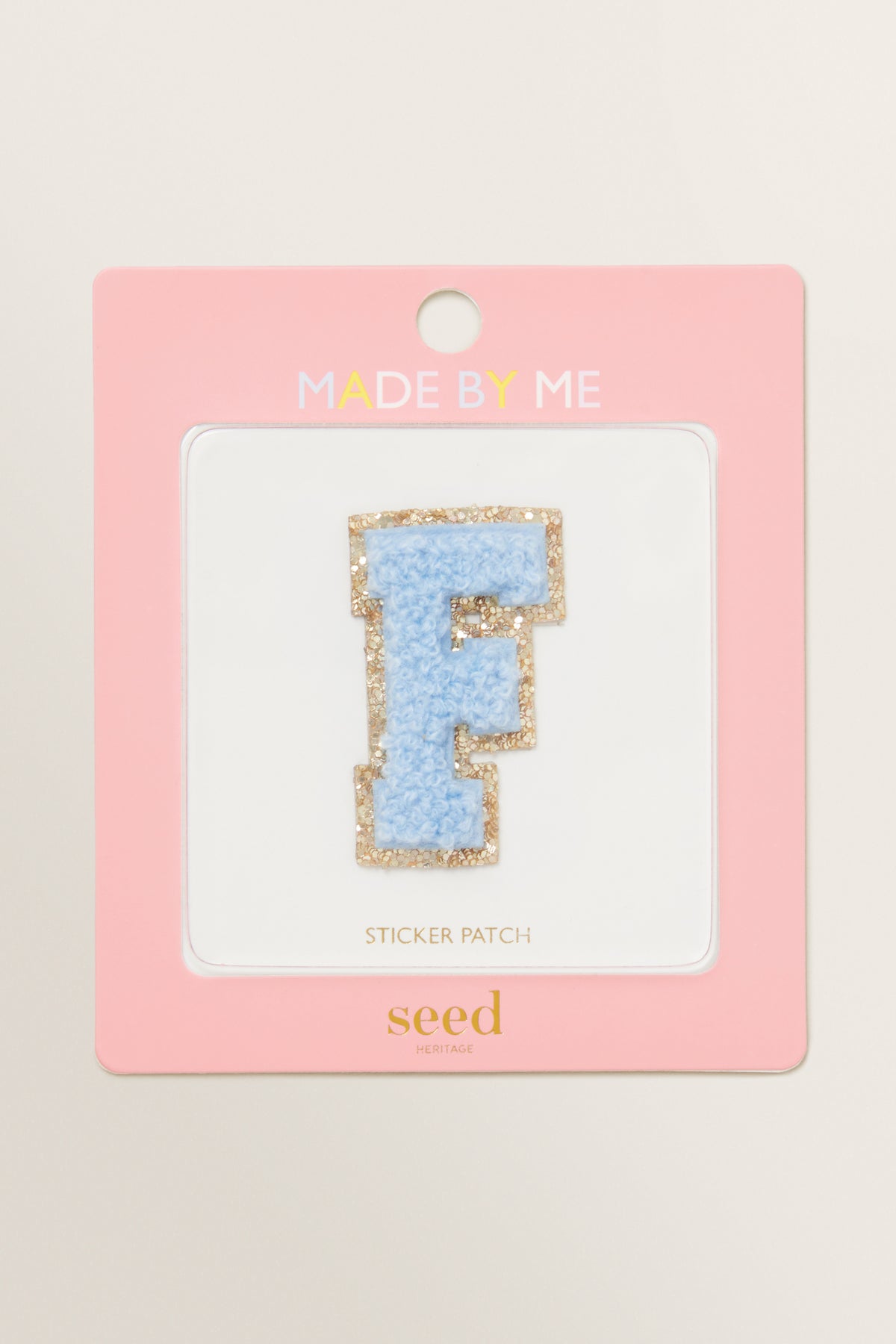 Made By Me Glitter Initial Patch