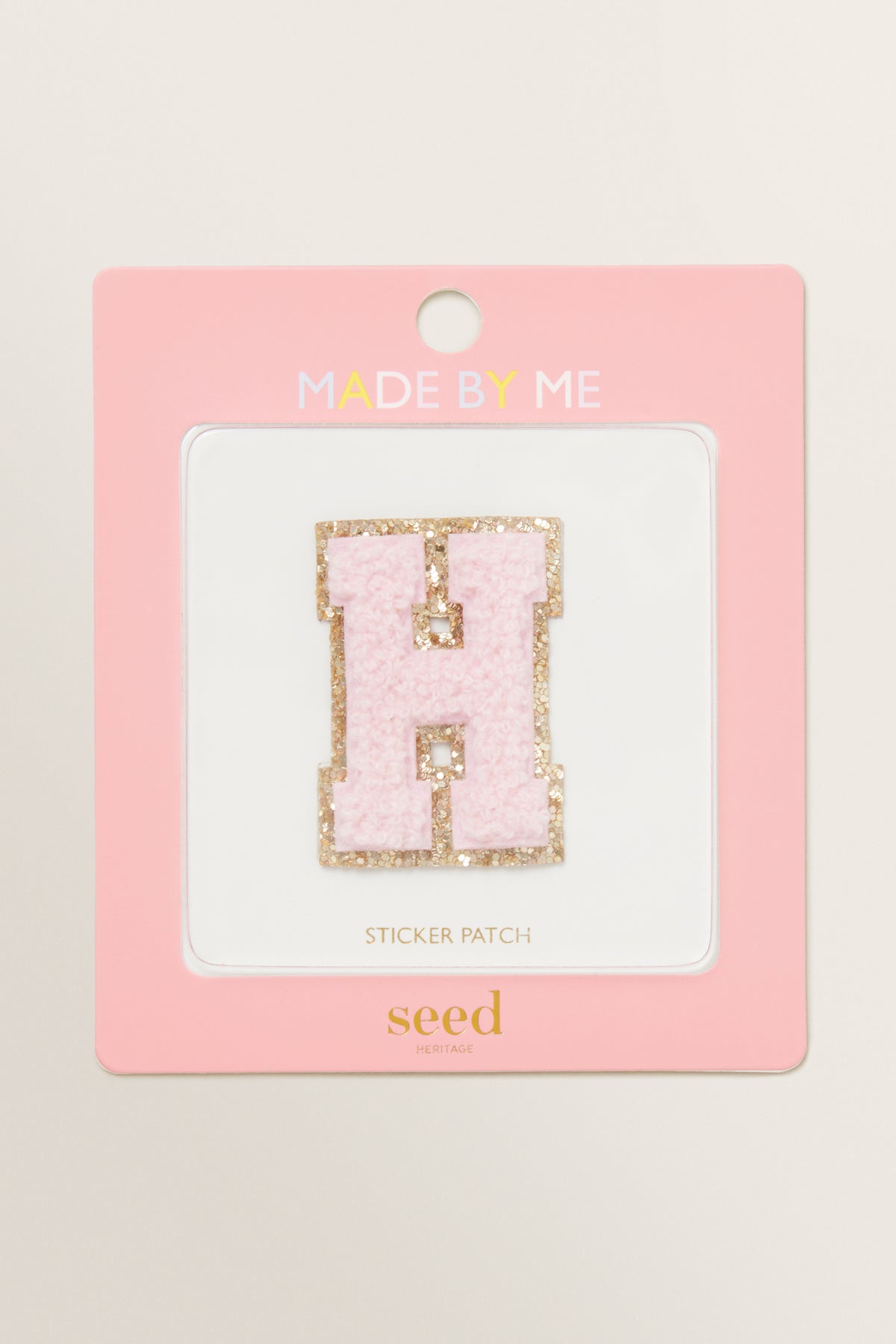 Made By Me Glitter Initial Patch