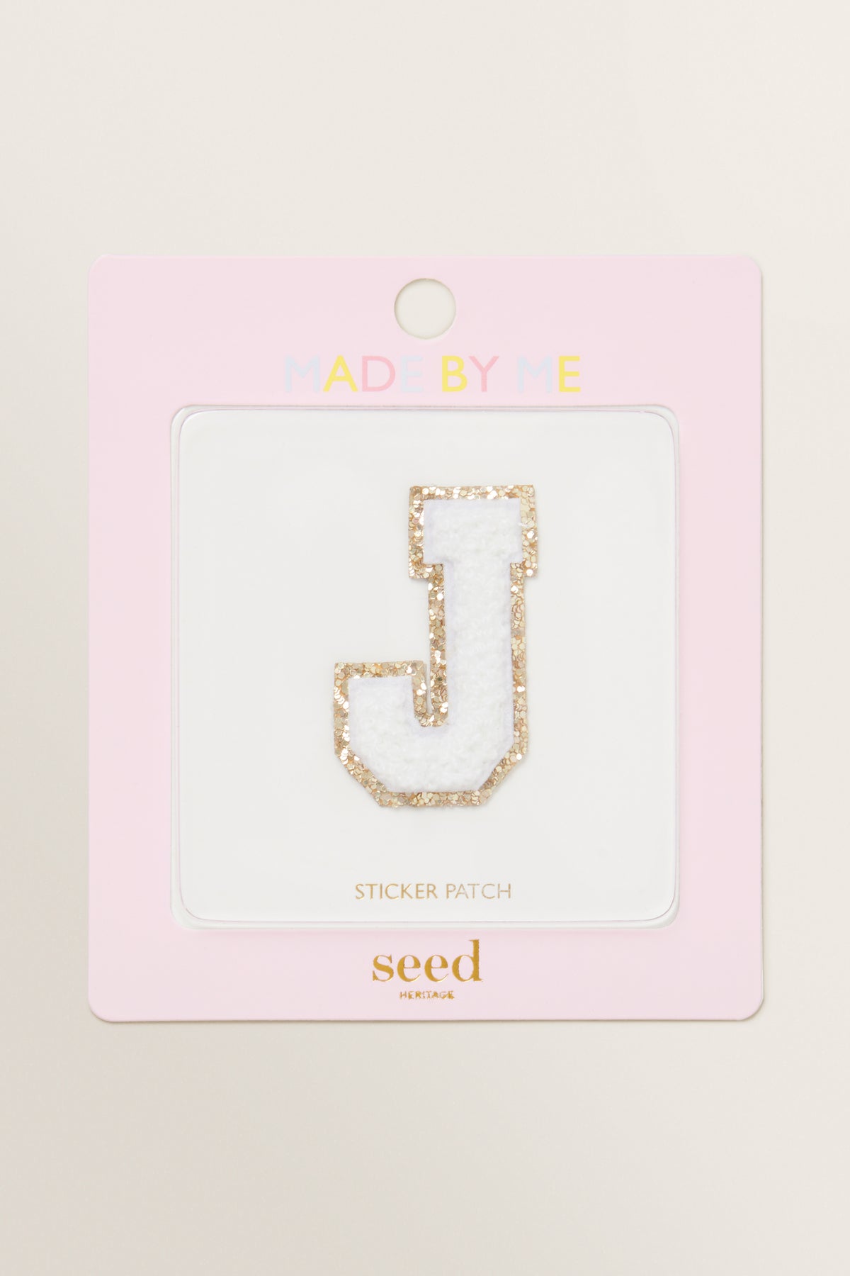Made By Me Glitter Initial Patch