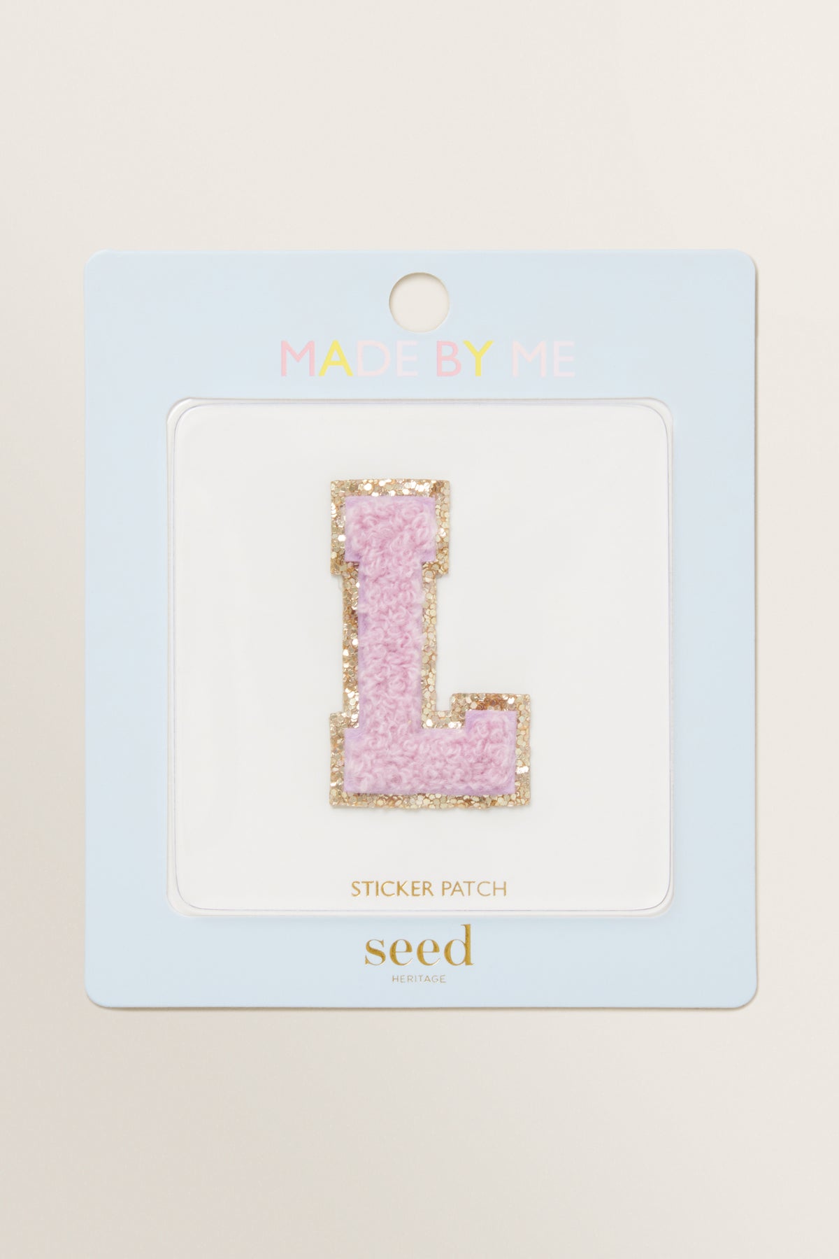 Made By Me Glitter Initial Patch