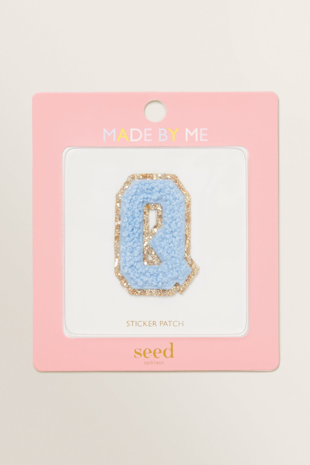 Made By Me Glitter Initial Patch