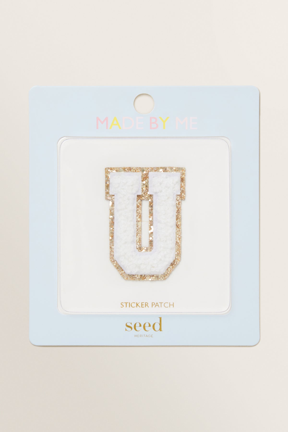 Made By Me Glitter Initial Patch