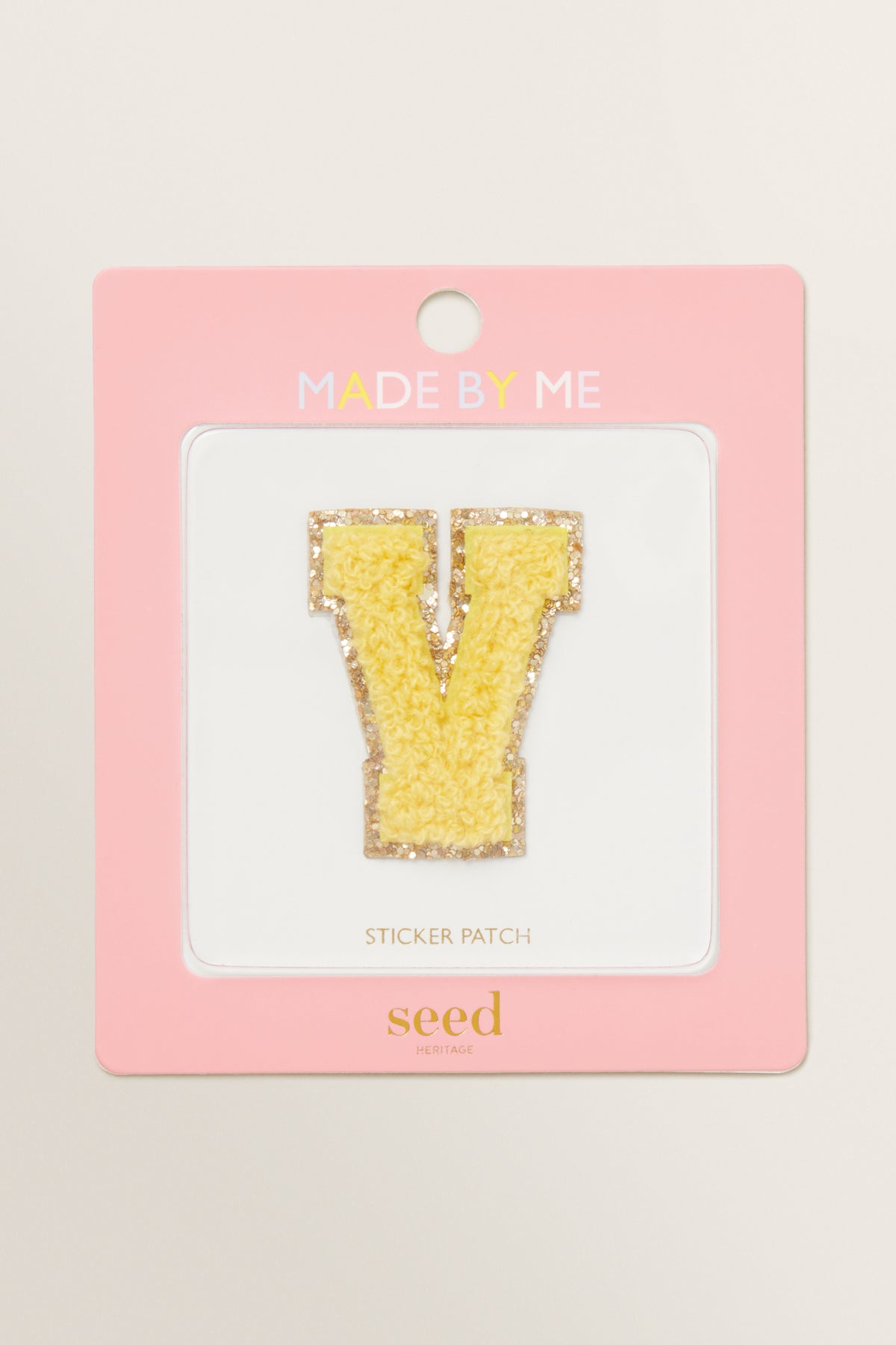 Made By Me Glitter Initial Patch