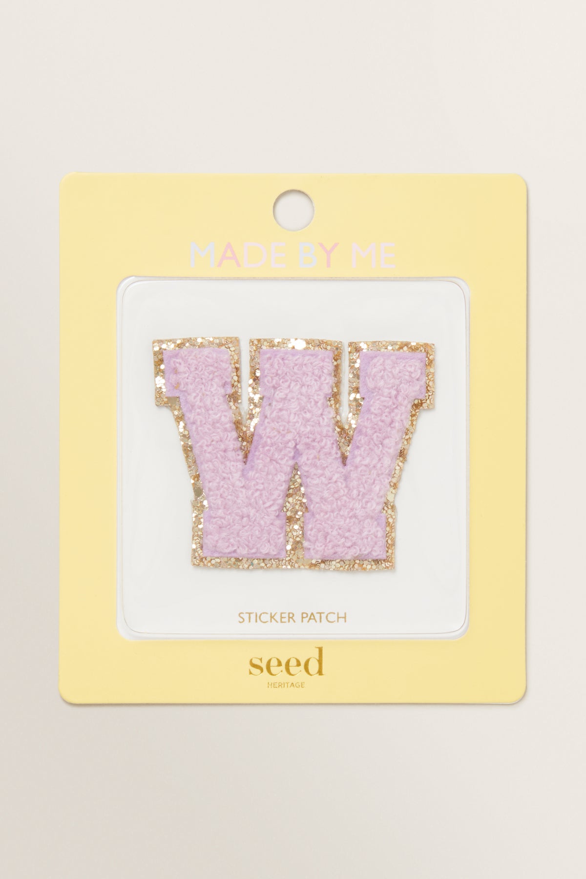 Made By Me Glitter Initial Patch