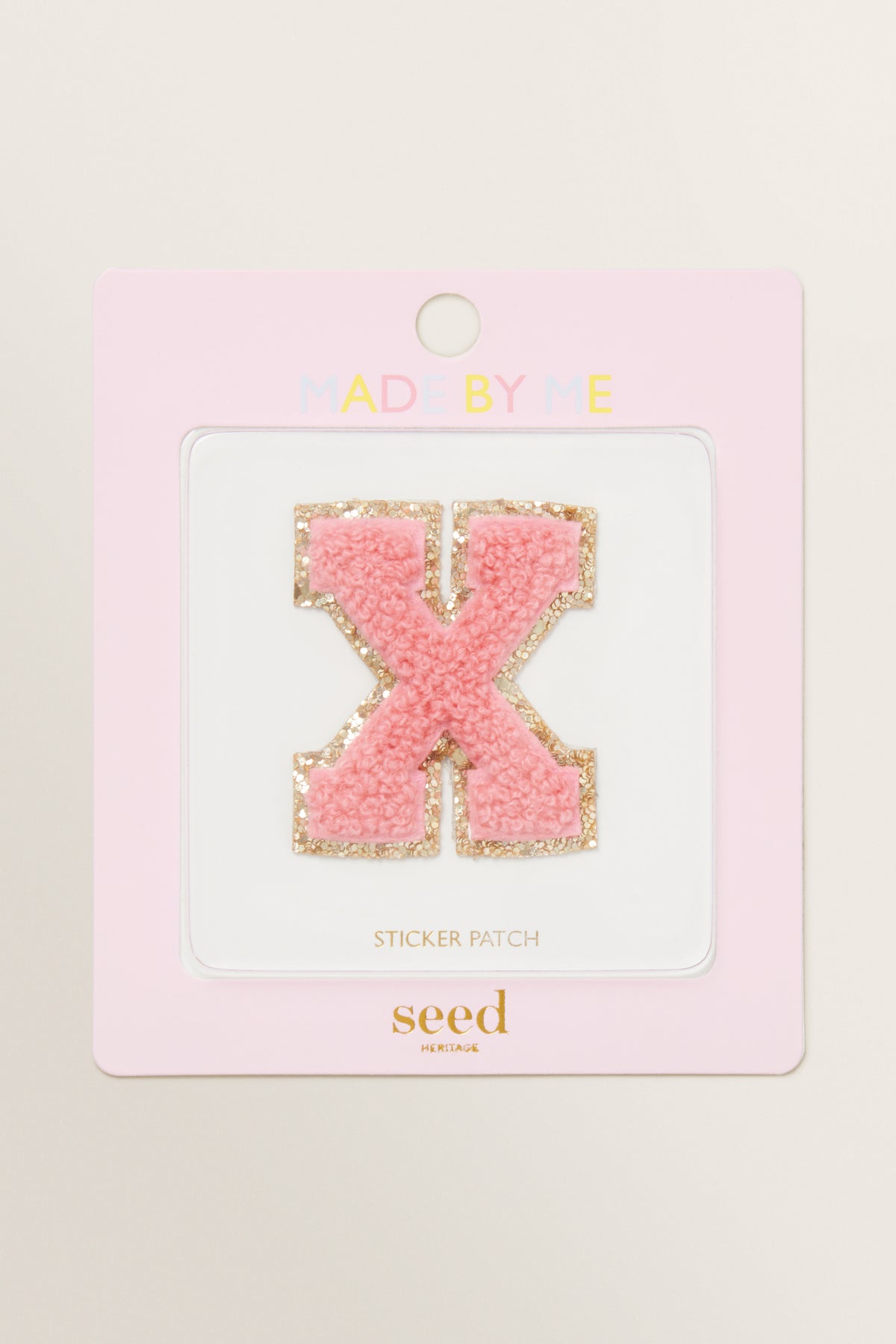 Made By Me Glitter Initial Patch
