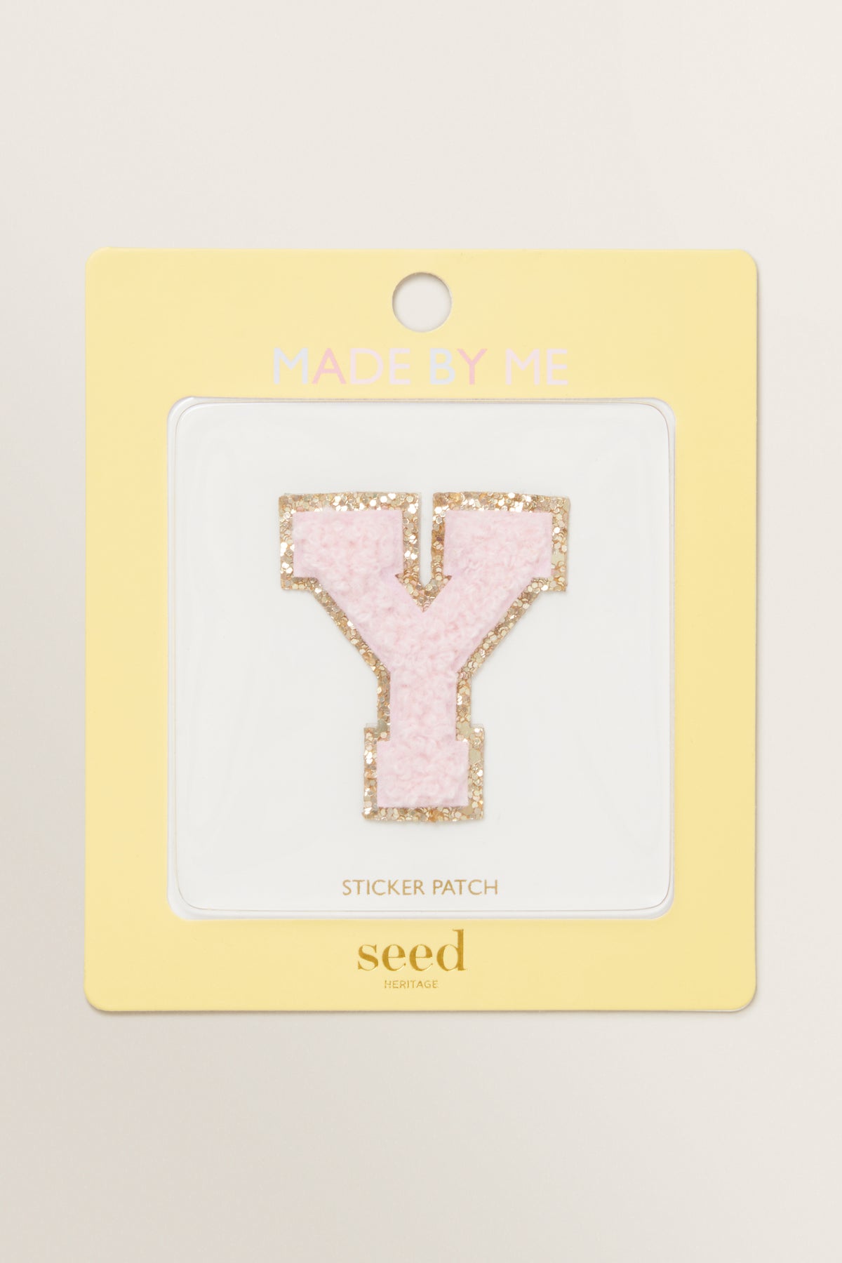Made By Me Glitter Initial Patch