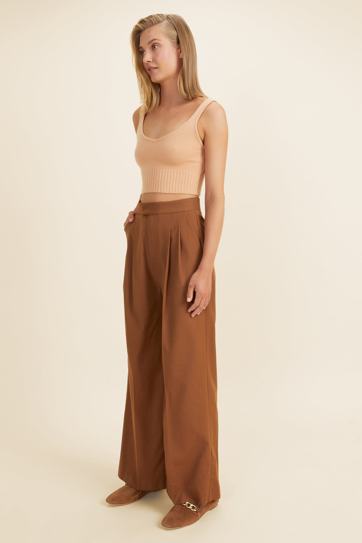 Merino Wool Crop Top
