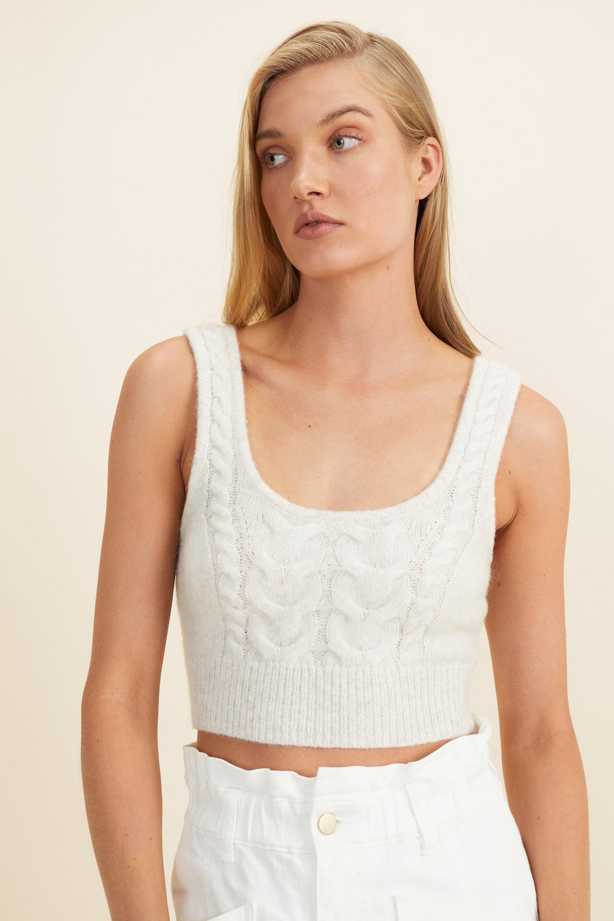 Chunky Cable Crop