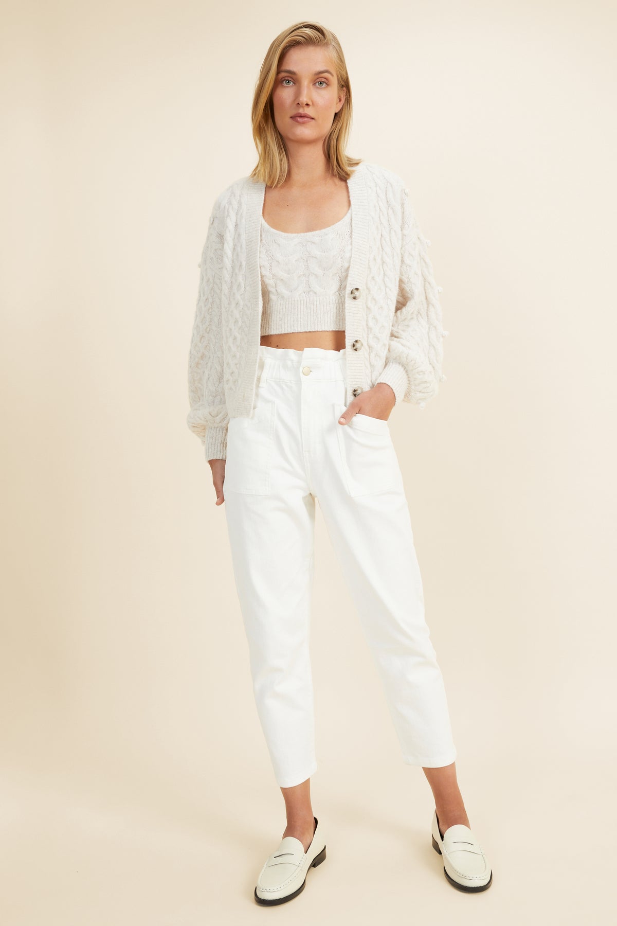 Chunky Cable Crop
