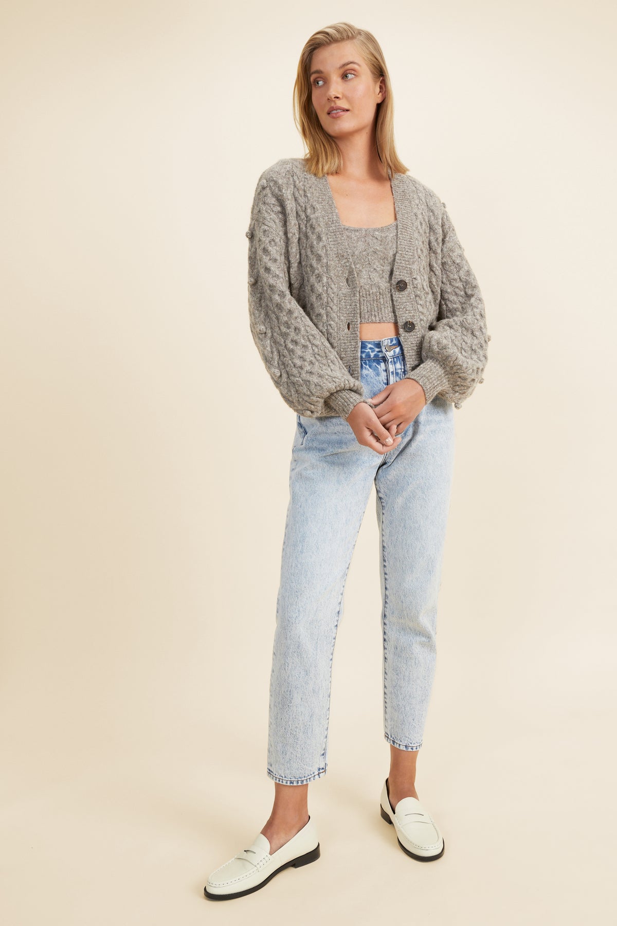 Chunky Cable Crop