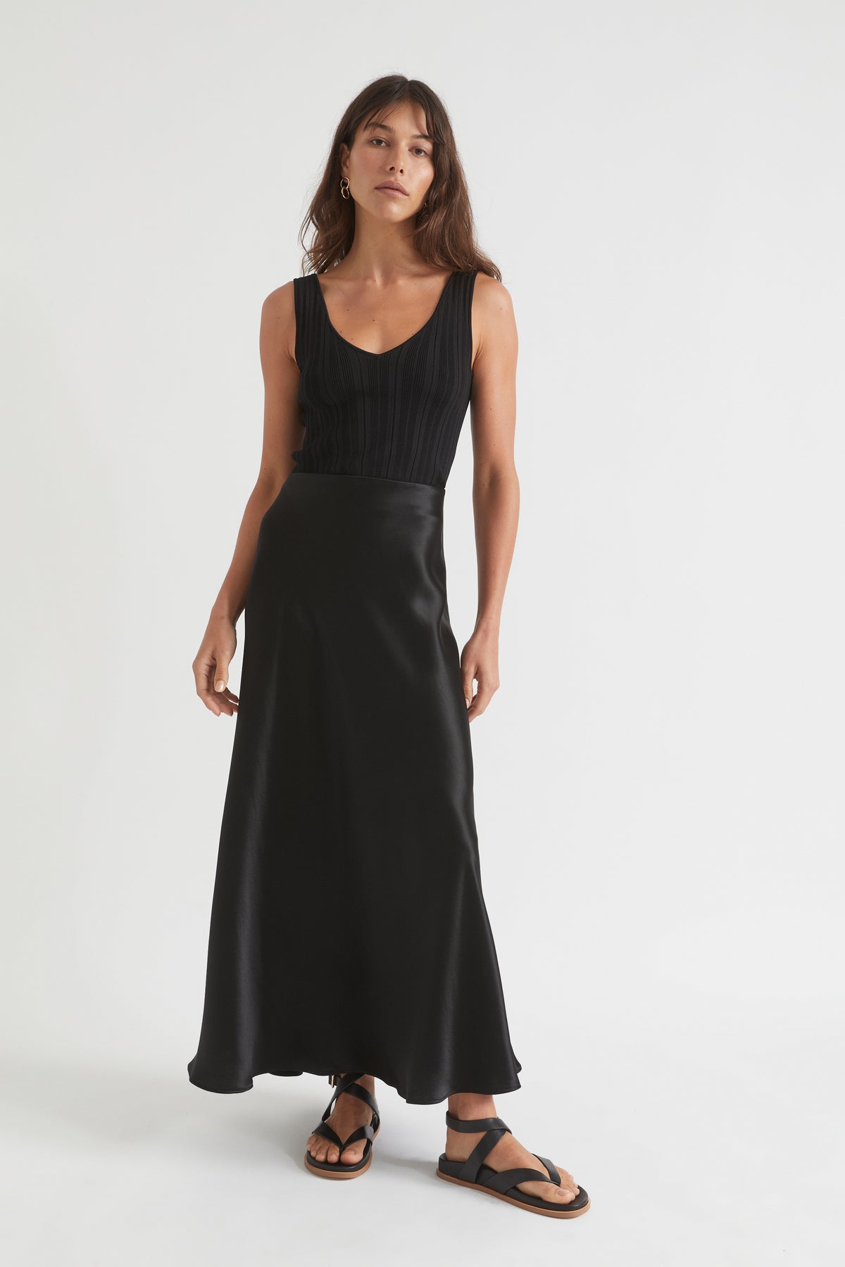 Satin Maxi Skirt