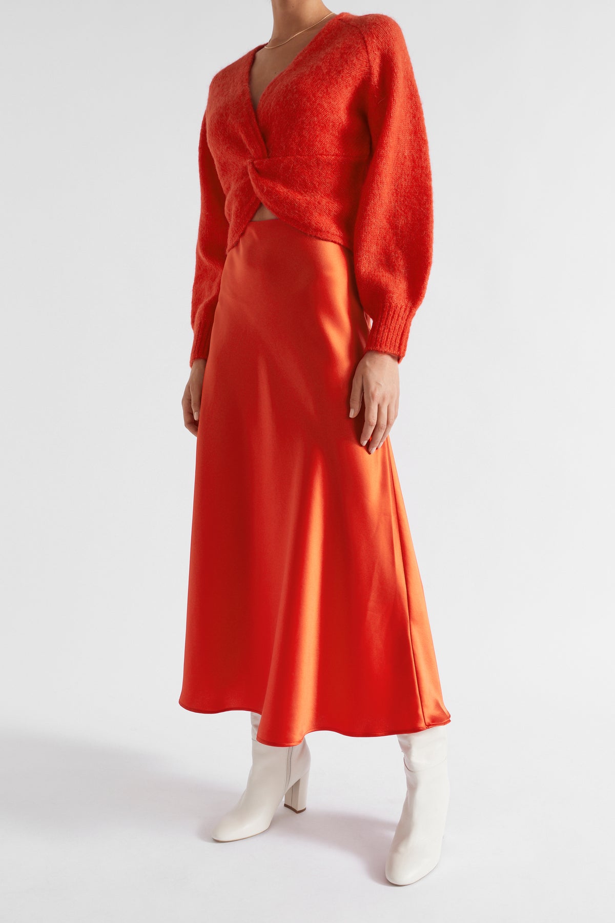 Satin Maxi Skirt