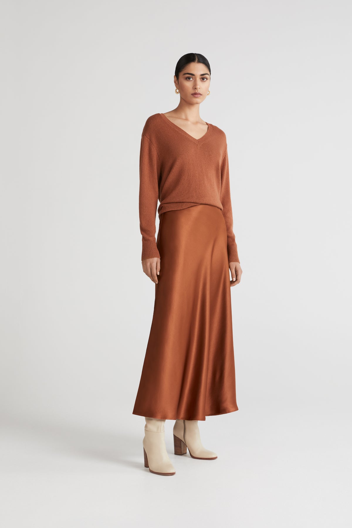 Satin Maxi Skirt