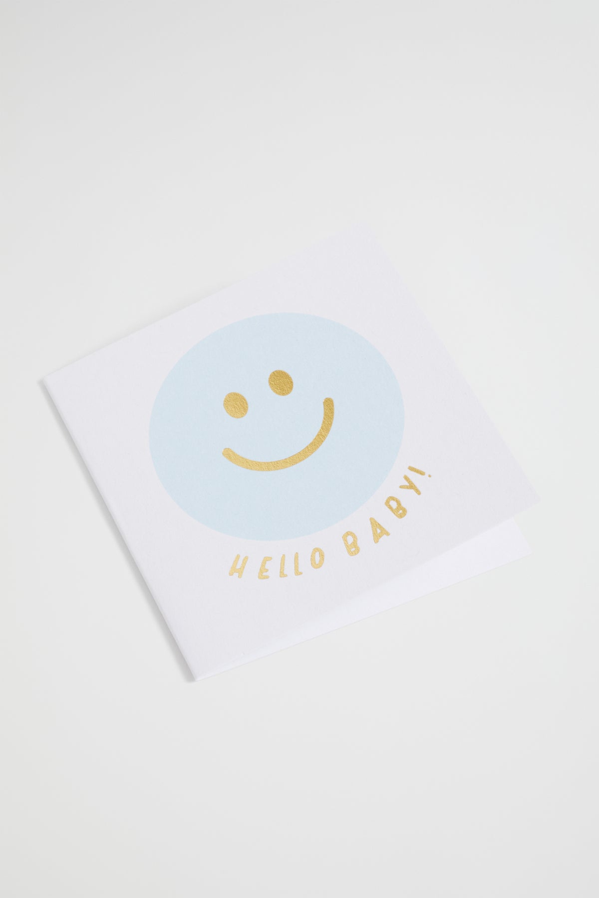 Small Smiley Hello Baby Card