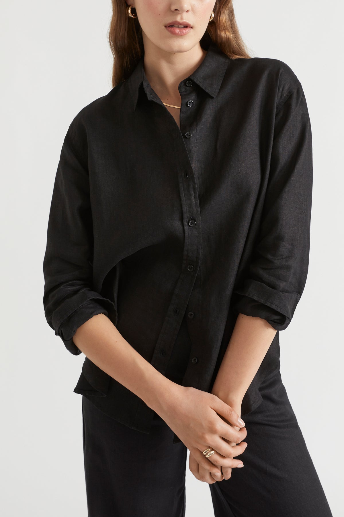 Core Linen Boyfriend Shirt