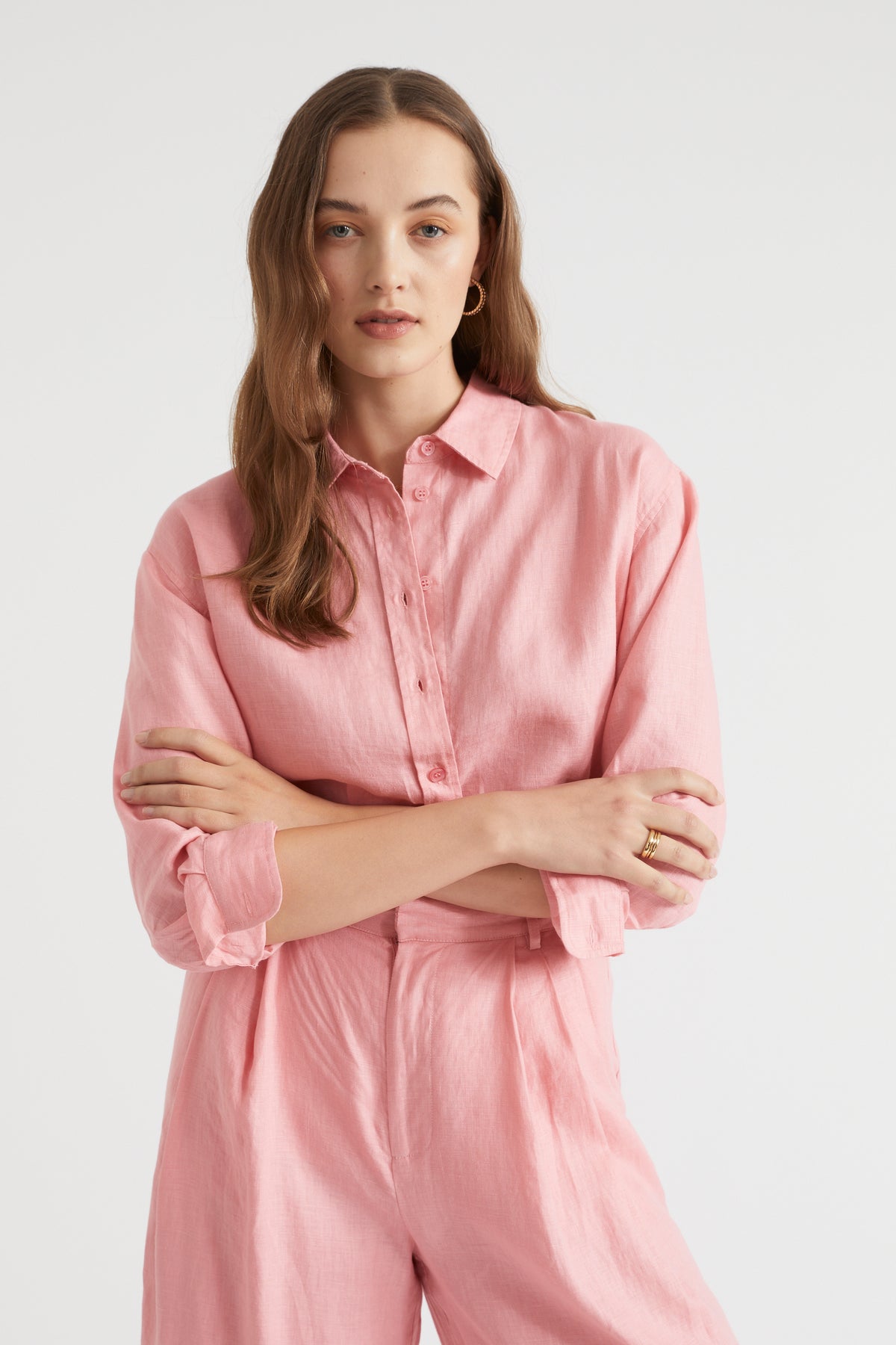 Core Linen Boyfriend Shirt