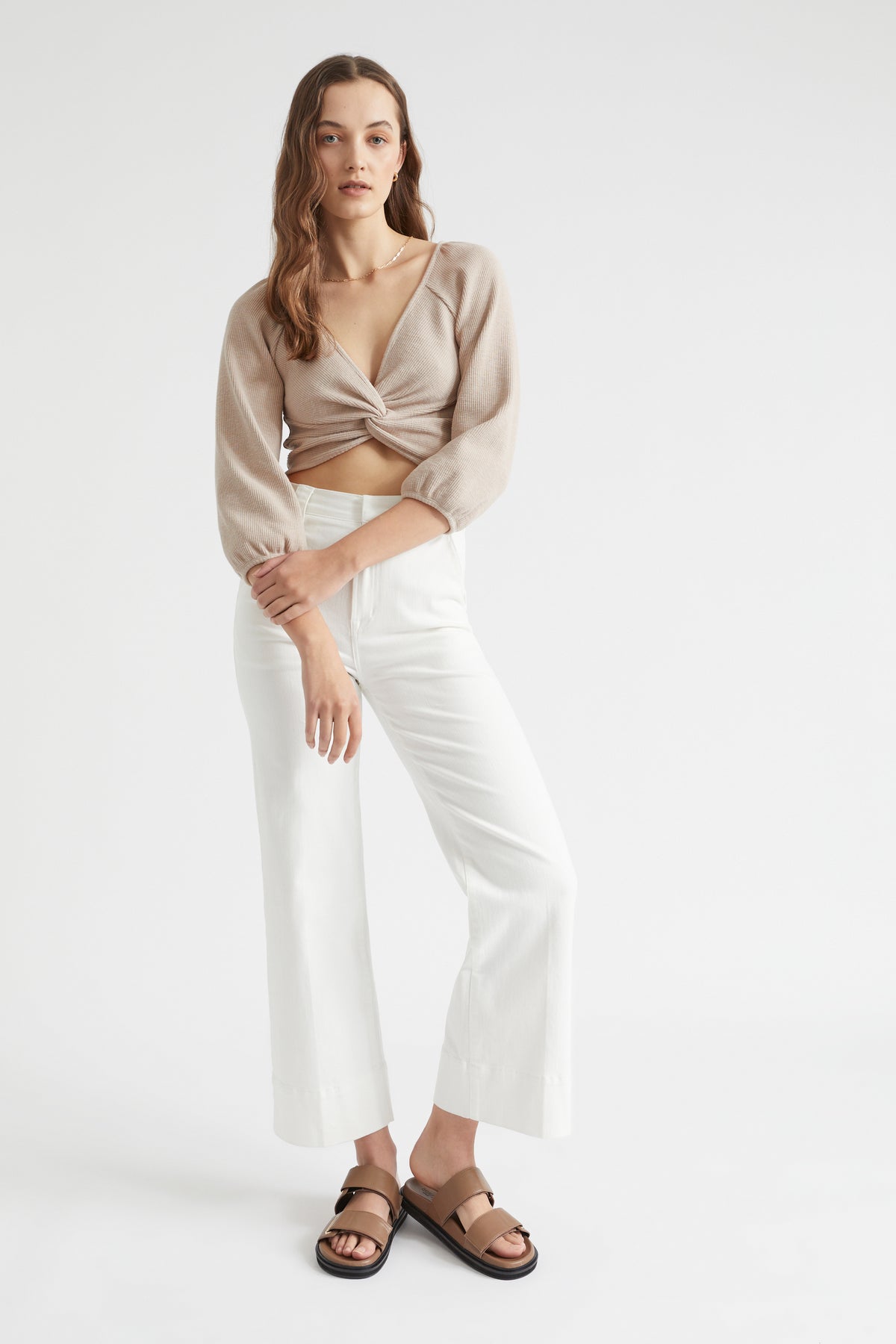 Twist Front Rib Top