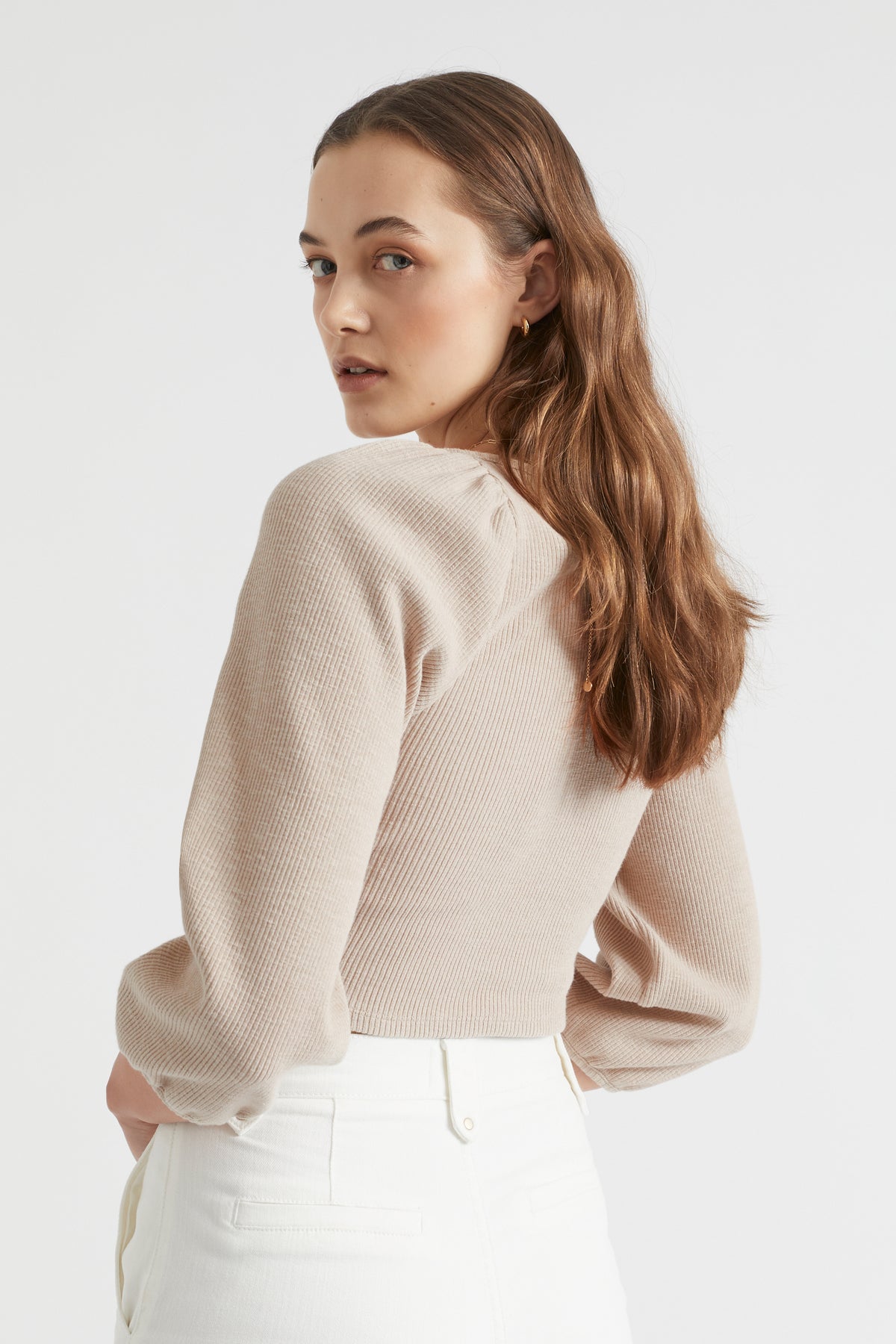 Twist Front Rib Top