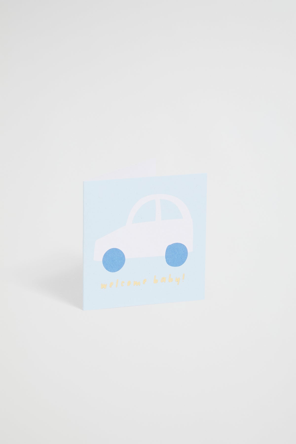 Small Car Welcome Baby Card