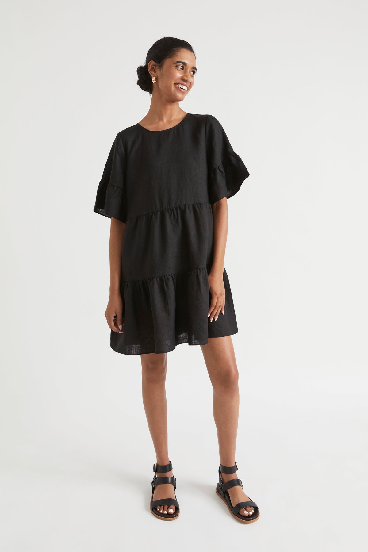 Core Linen Mini Dress