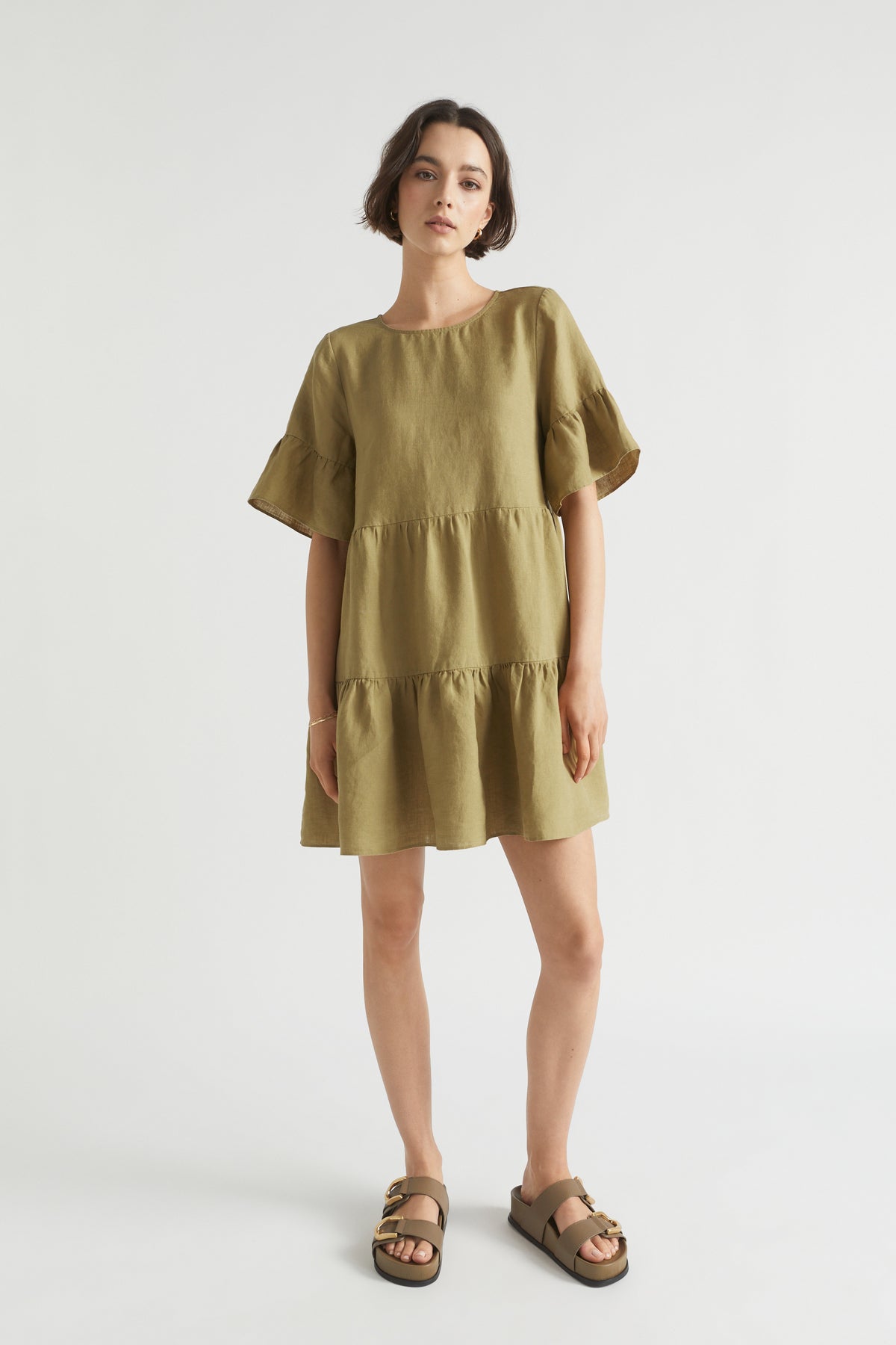 Core Linen Mini Dress