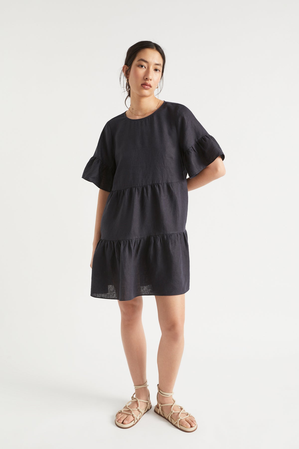 Core Linen Mini Dress