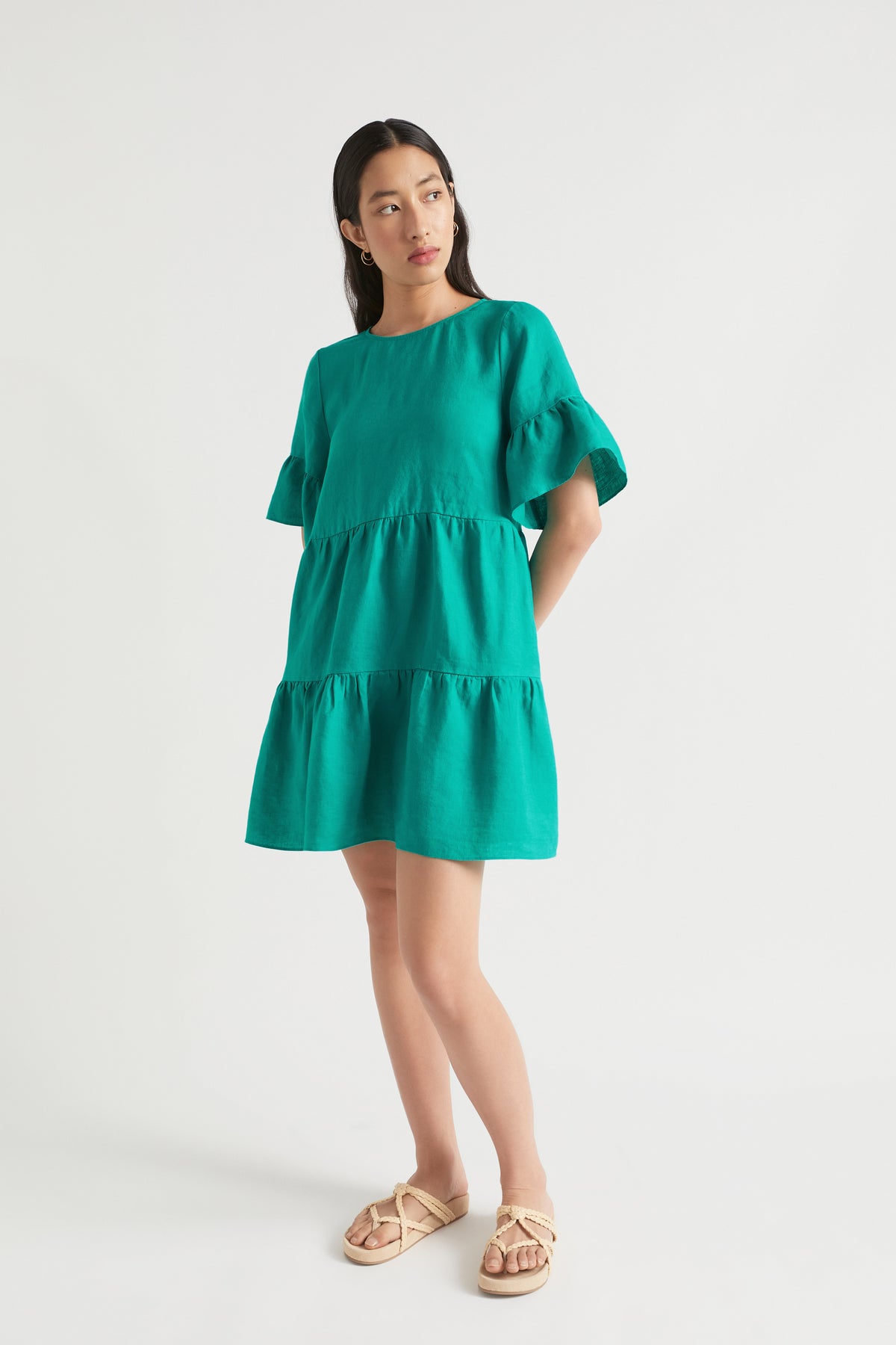 Core Linen Mini Dress