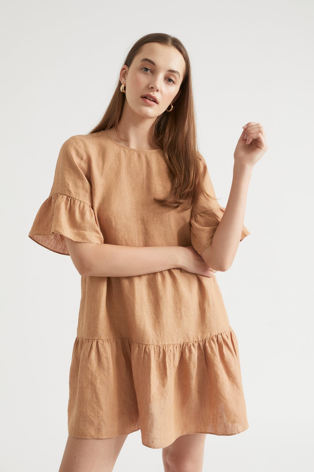 Core Linen Mini Dress