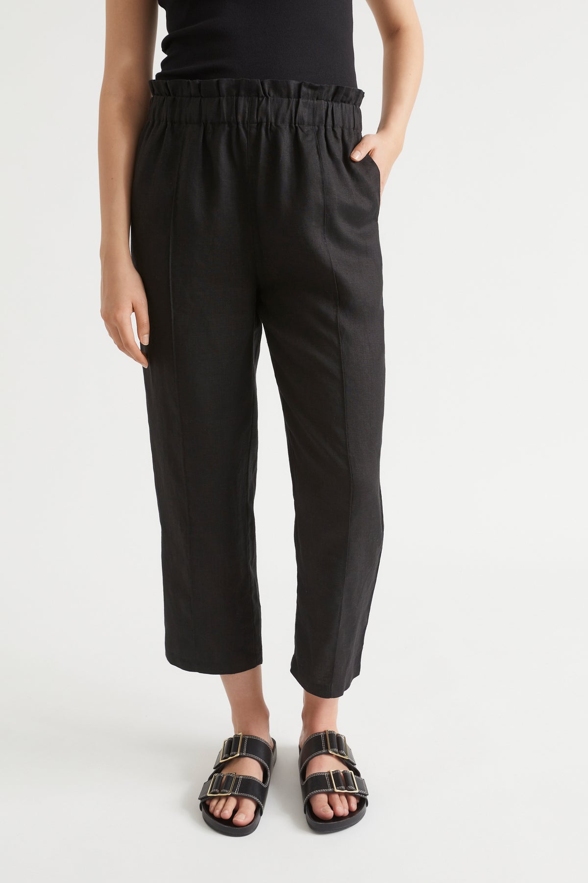 Core Linen Paperbag Pant