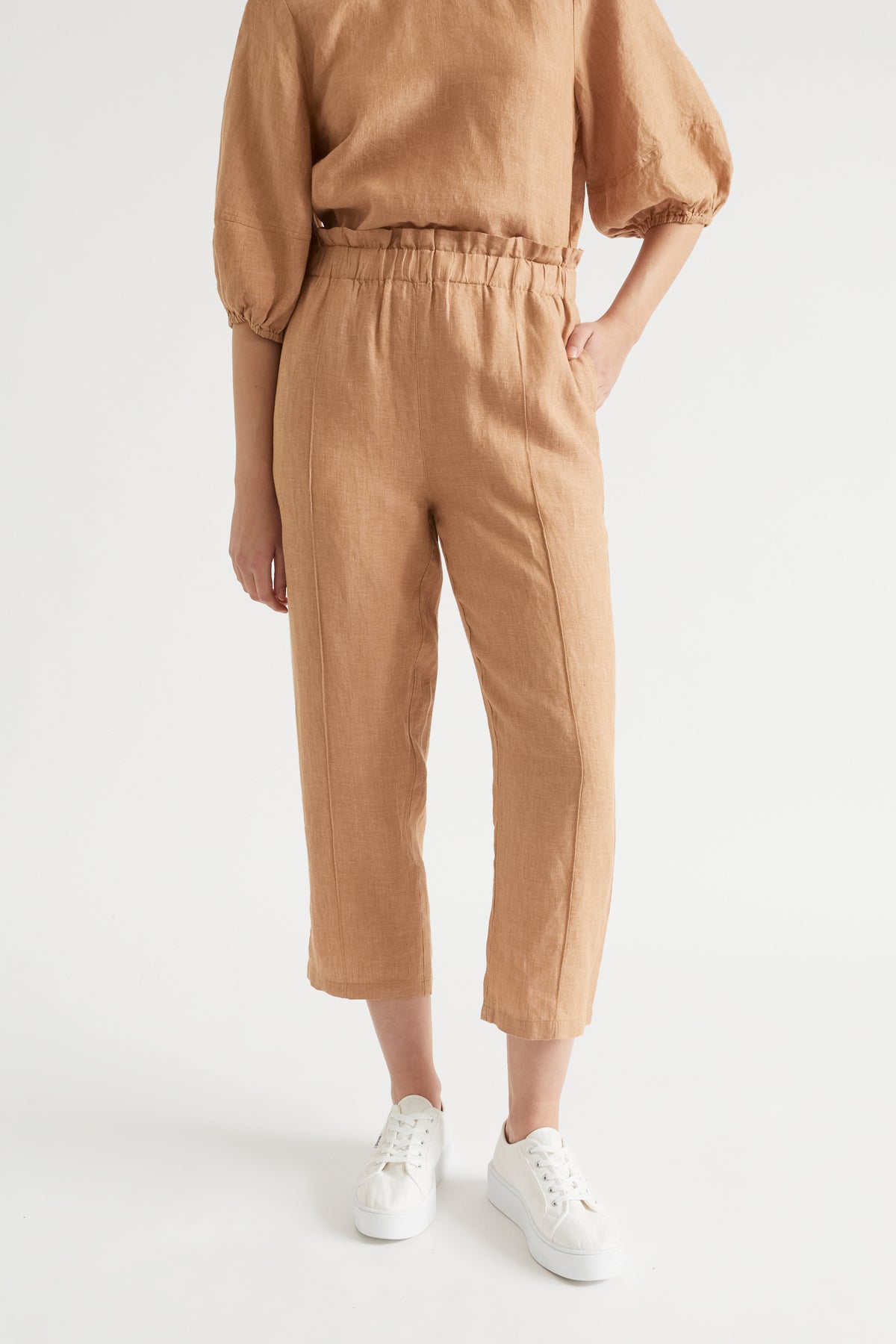Core Linen Paperbag Pant