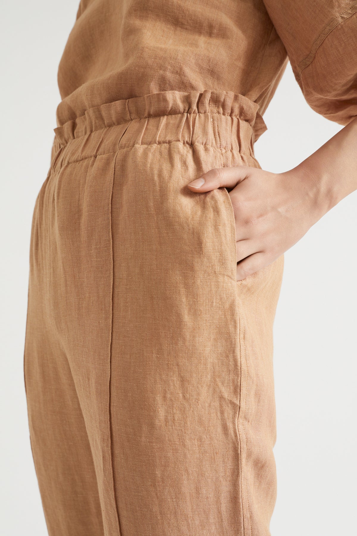 Core Linen Paperbag Pant