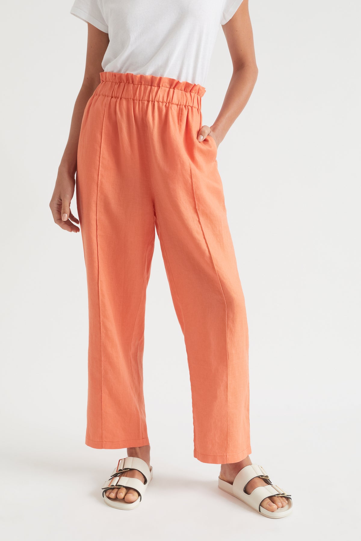 Core Linen Paperbag Pant
