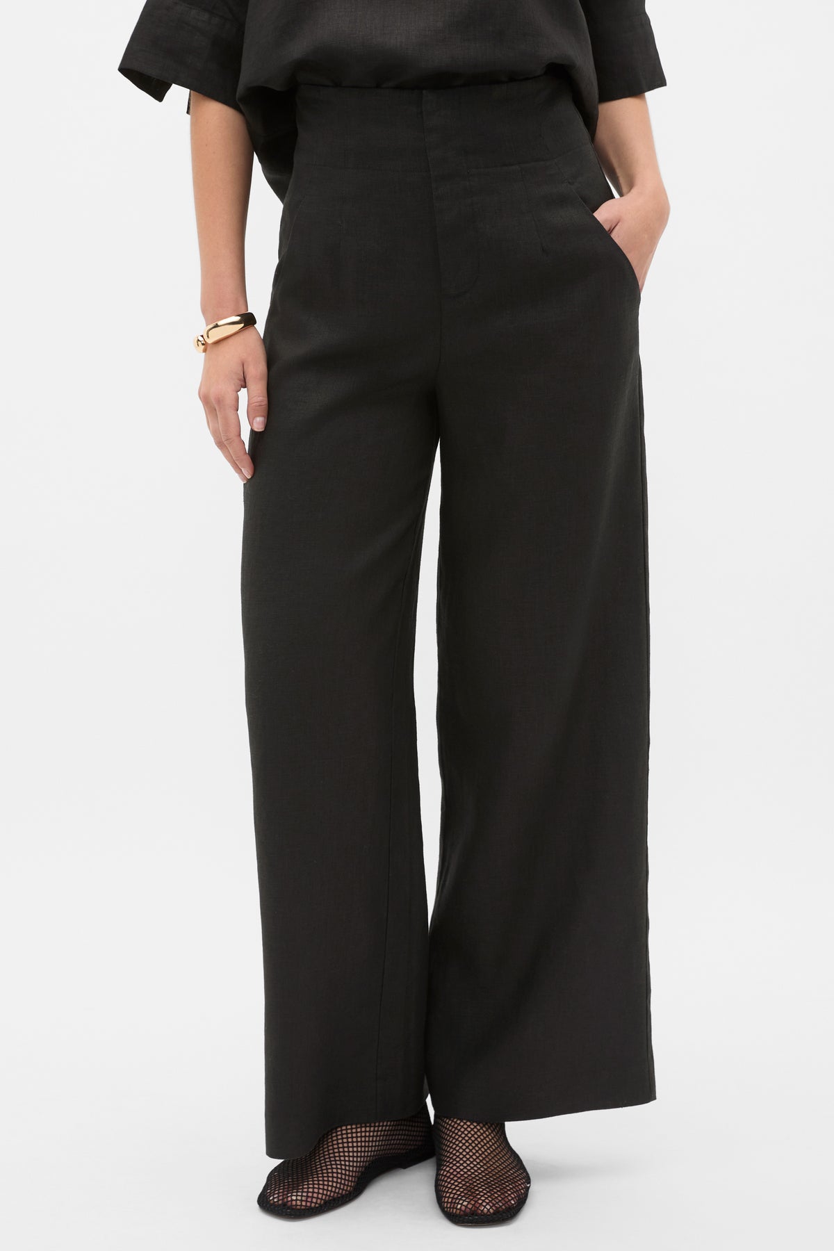 Core Linen Waisted Pant
