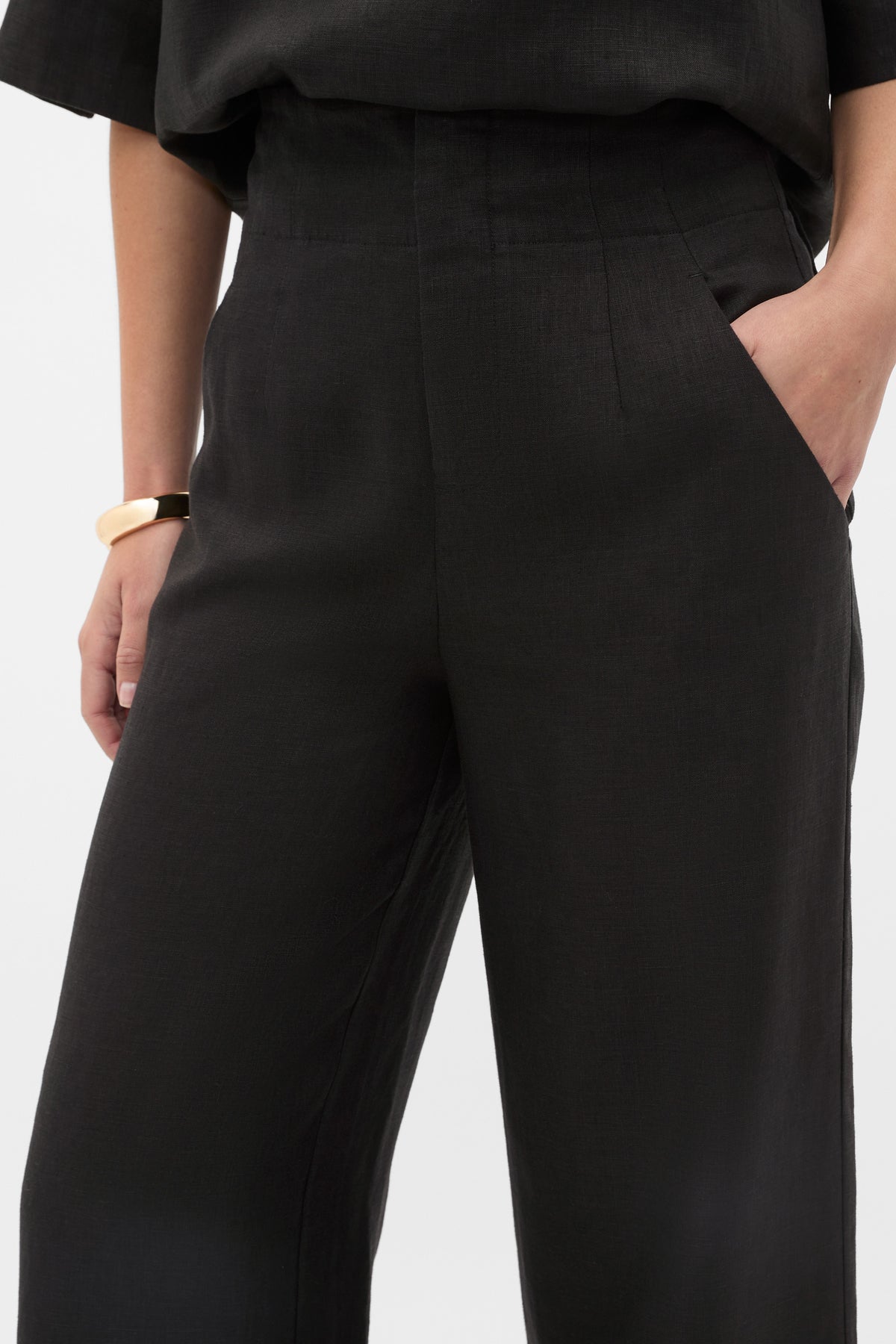 Core Linen Waisted Pant