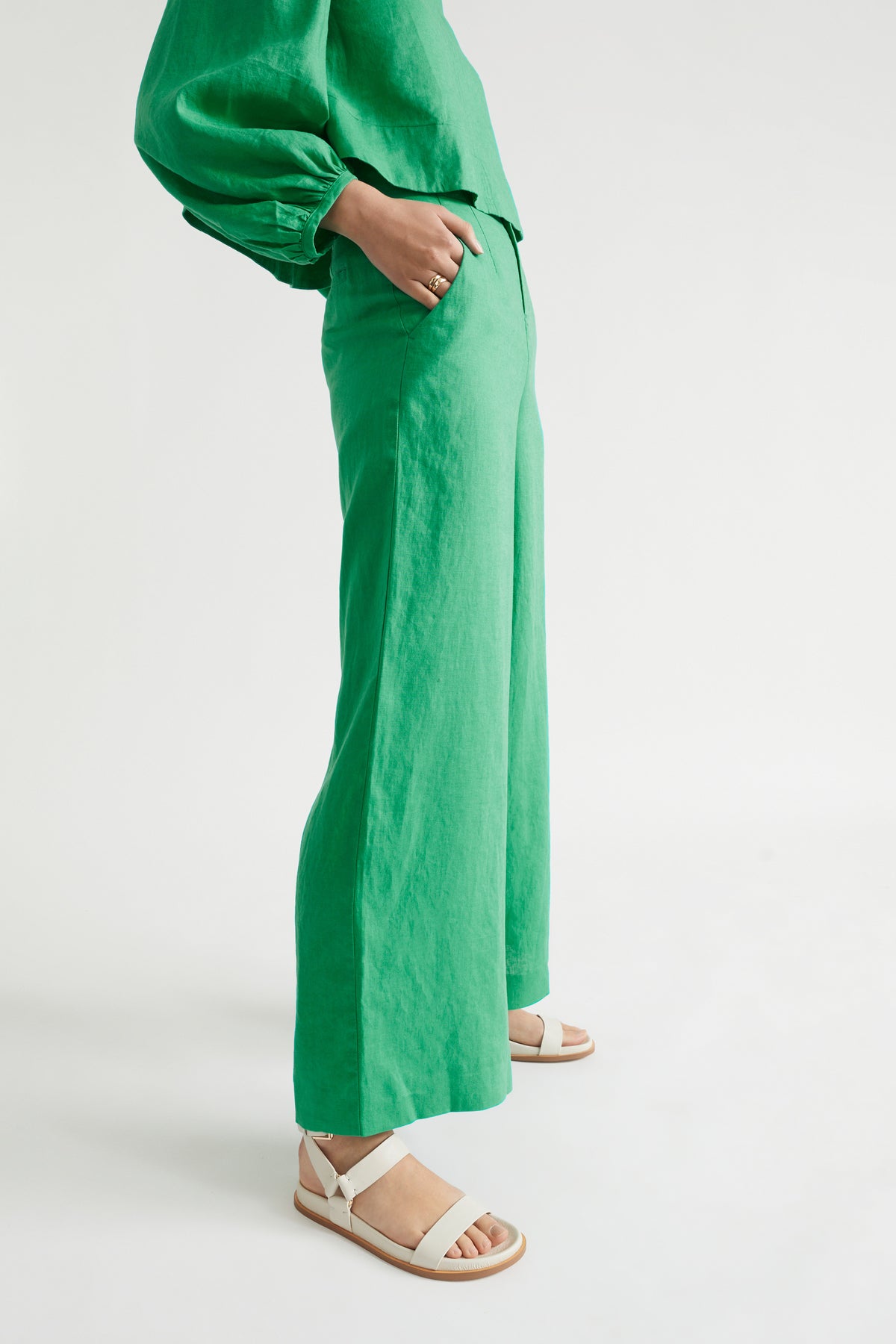 Core Linen Waisted Pant