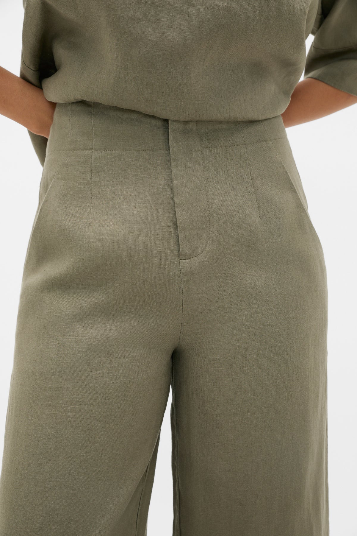 Core Linen Waisted Pant