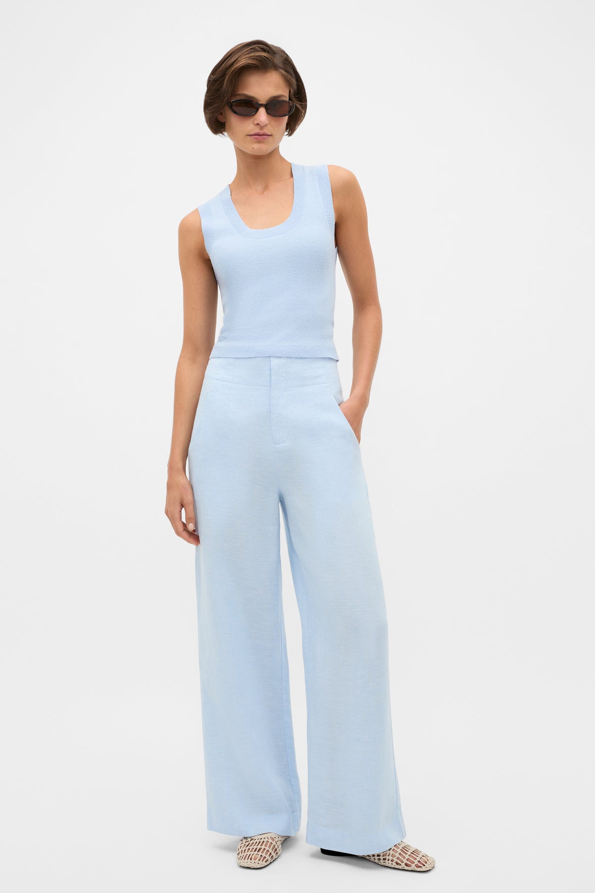 Core Linen Waisted Pant