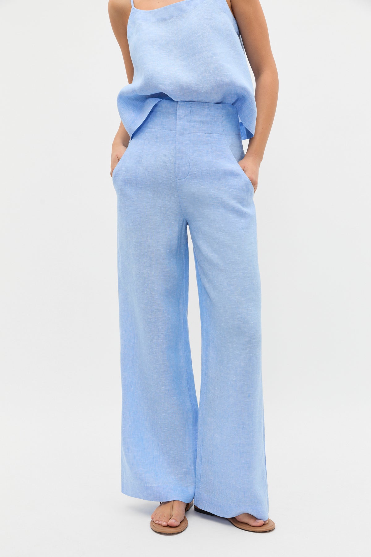 Core Linen Waisted Pant