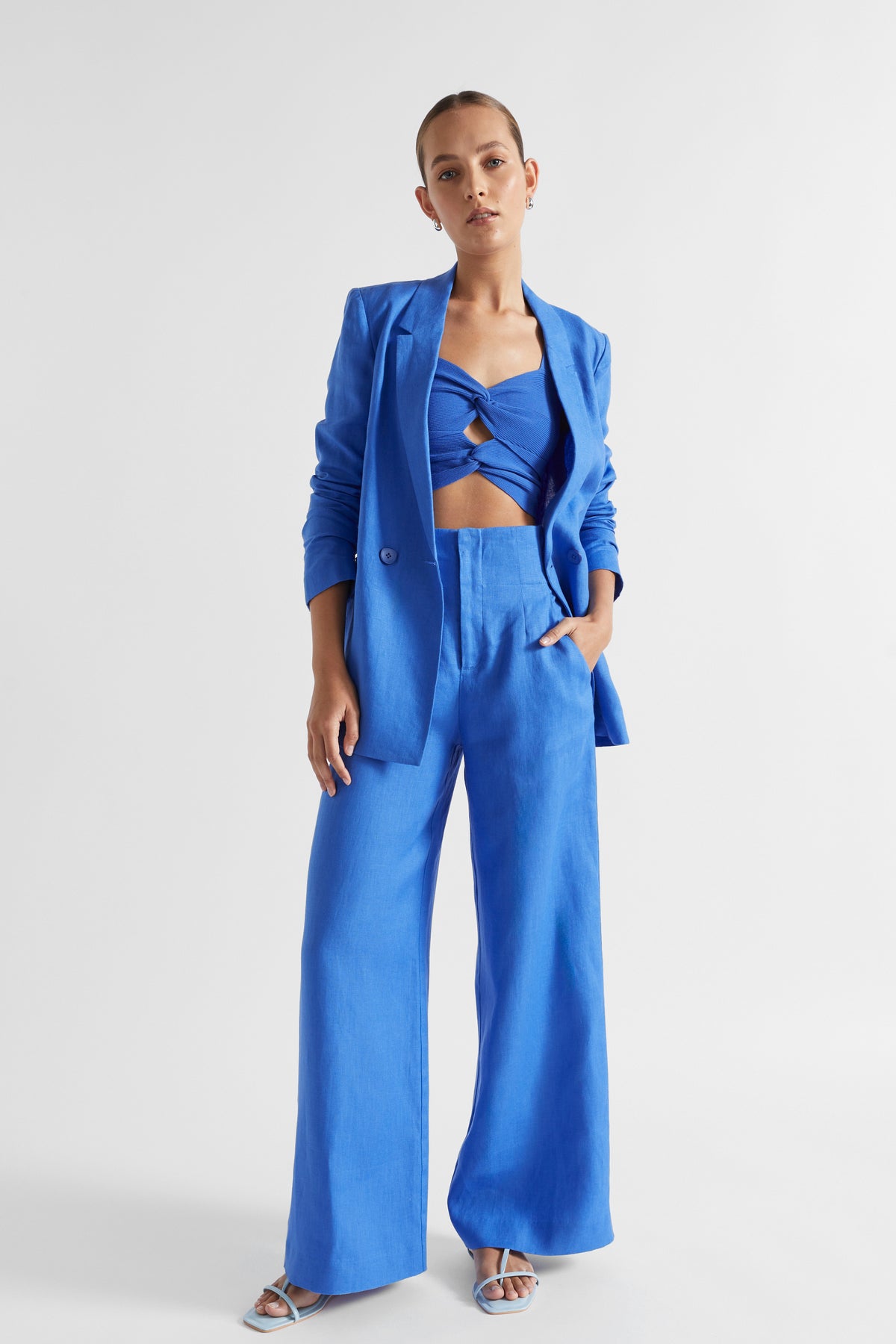 Core Linen Waisted Pant
